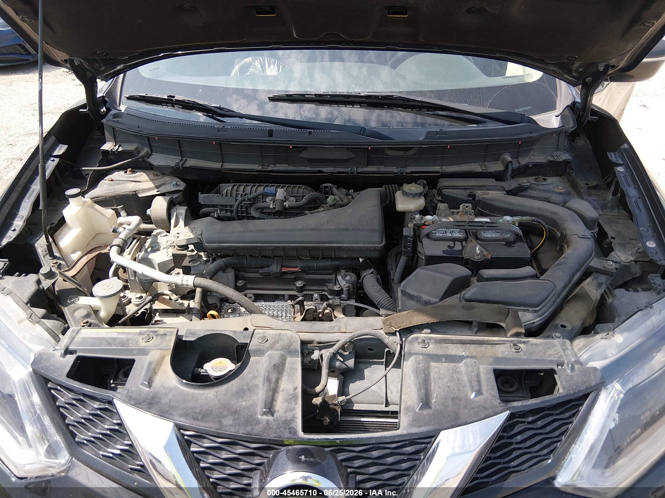 2015 Nissan Rogue Sv Black vin: KNMAT2MV0FP520129