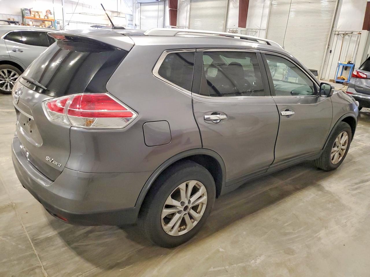 2015 Nissan Rogue Sv Gray vin: KNMAT2MV0FP520678