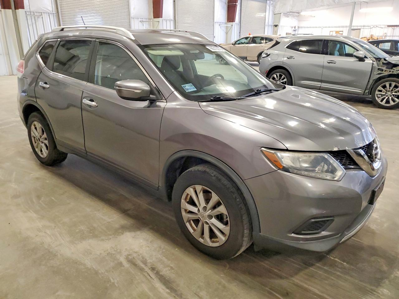 2015 Nissan Rogue Sv Gray vin: KNMAT2MV0FP520678