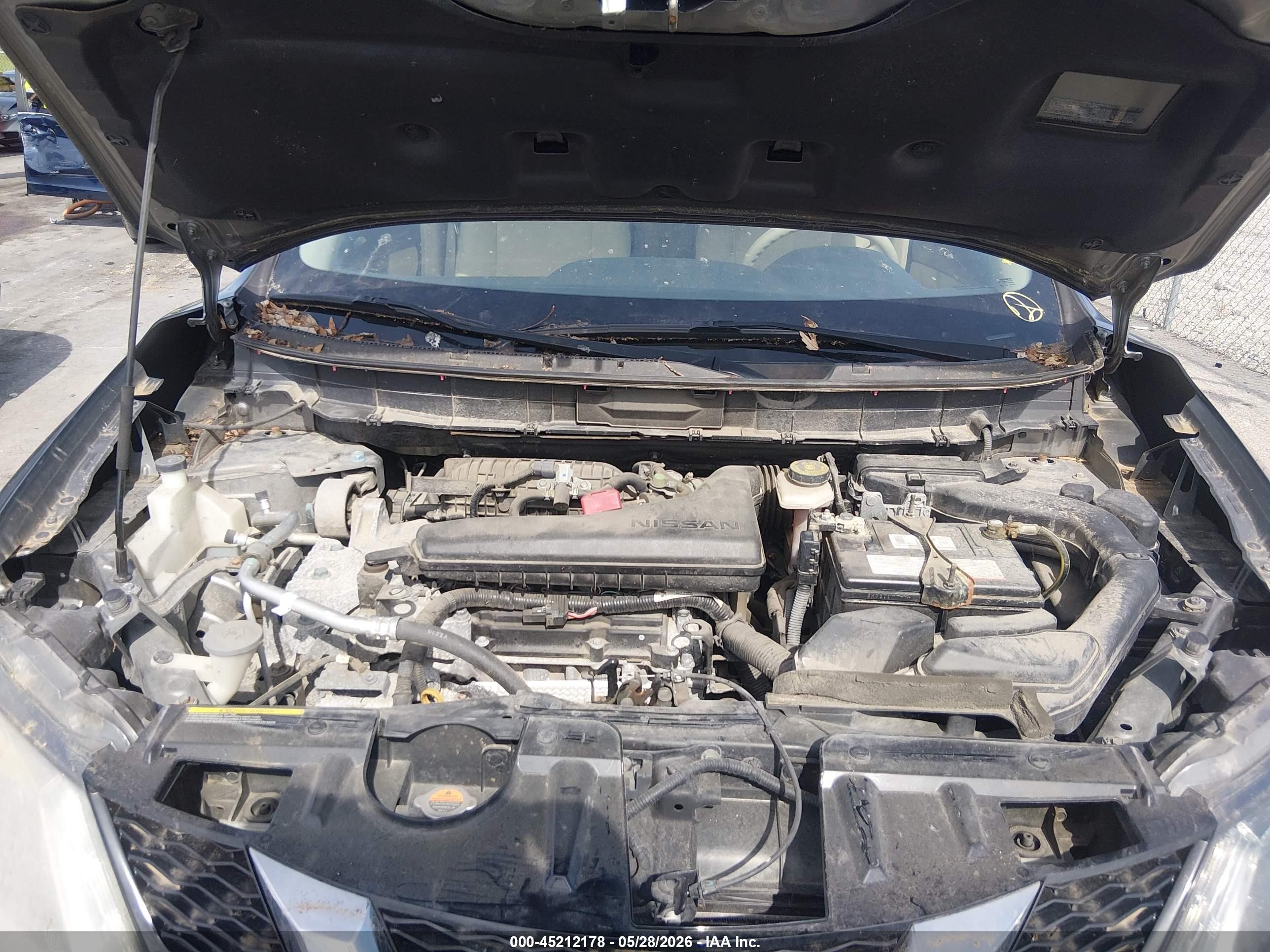 2015 Nissan Rogue Sv Gray vin: KNMAT2MV0FP543989