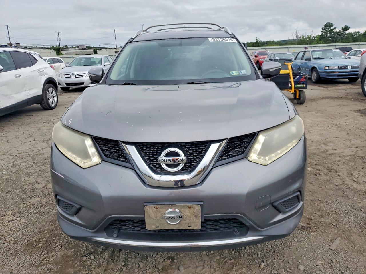 2015 Nissan Rogue Sv Gray vin: KNMAT2MV0FP555379