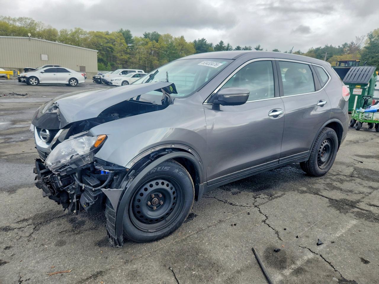 2015 Nissan Rogue S Charcoal vin: KNMAT2MV0FP564941