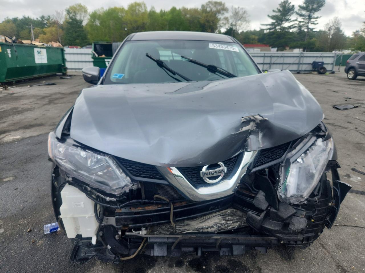 2015 Nissan Rogue S Charcoal vin: KNMAT2MV0FP564941