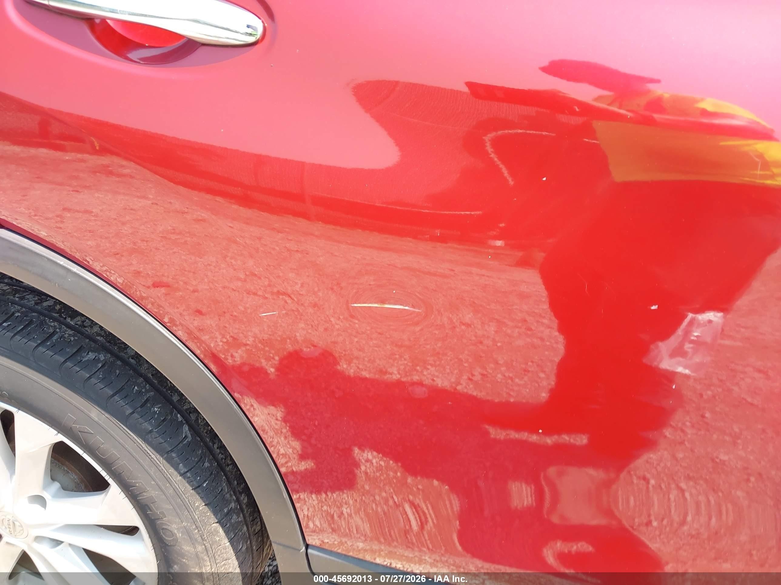 2015 Nissan Rogue Sv Red vin: KNMAT2MV0FP576426