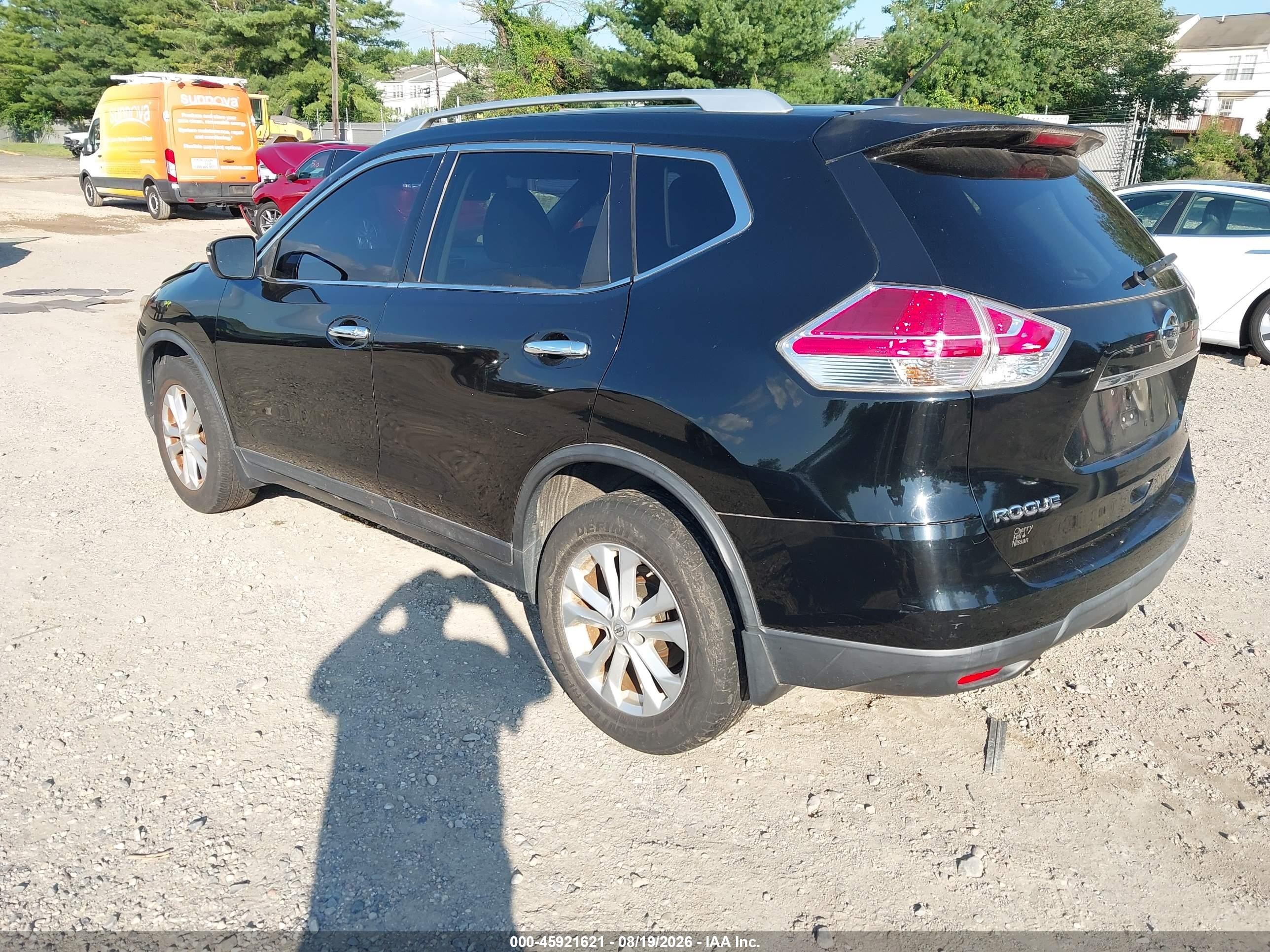 2015 Nissan Rogue Sv Black vin: KNMAT2MV0FP576992