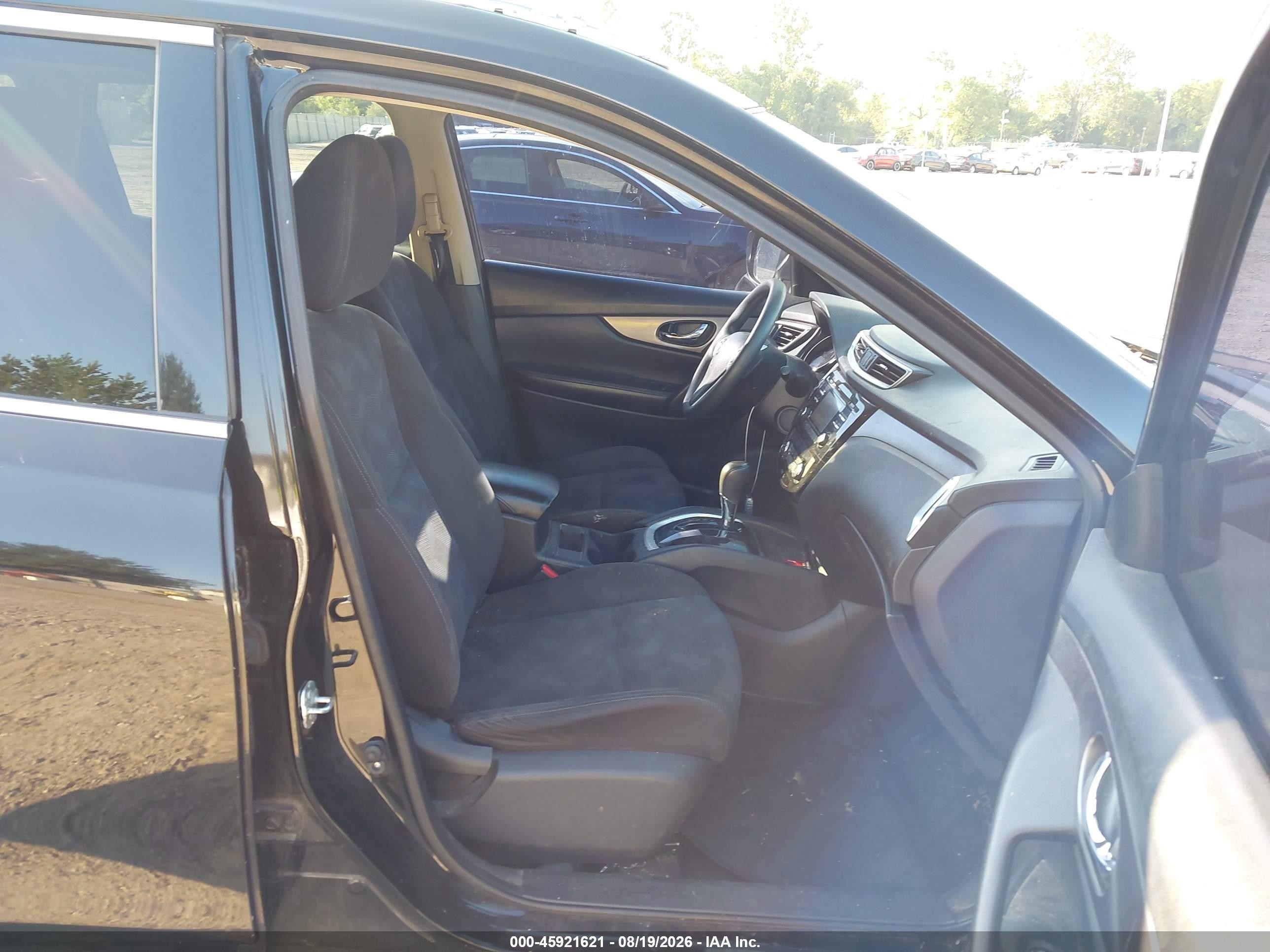 2015 Nissan Rogue Sv Black vin: KNMAT2MV0FP576992