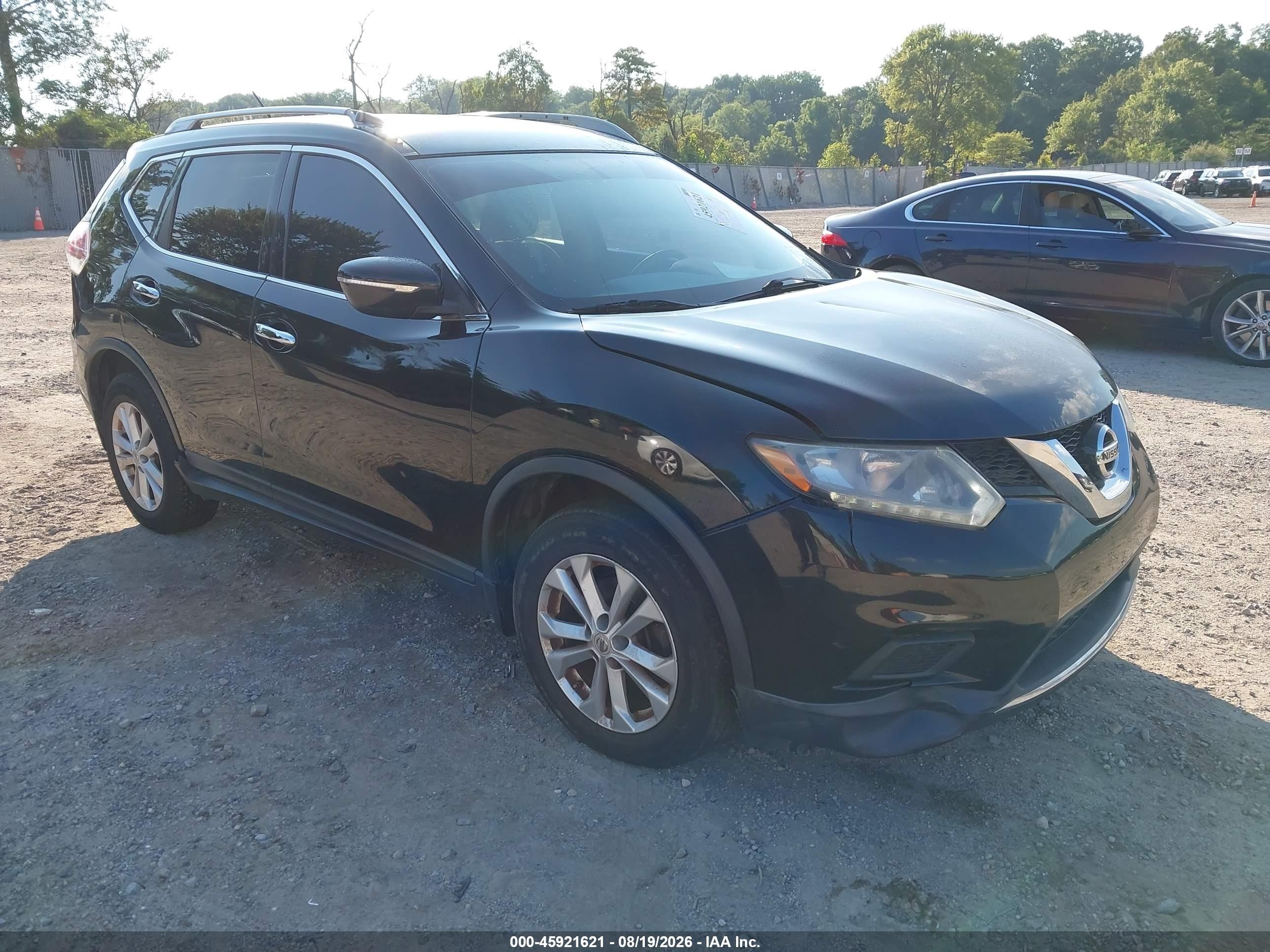 2015 Nissan Rogue Sv Black vin: KNMAT2MV0FP576992