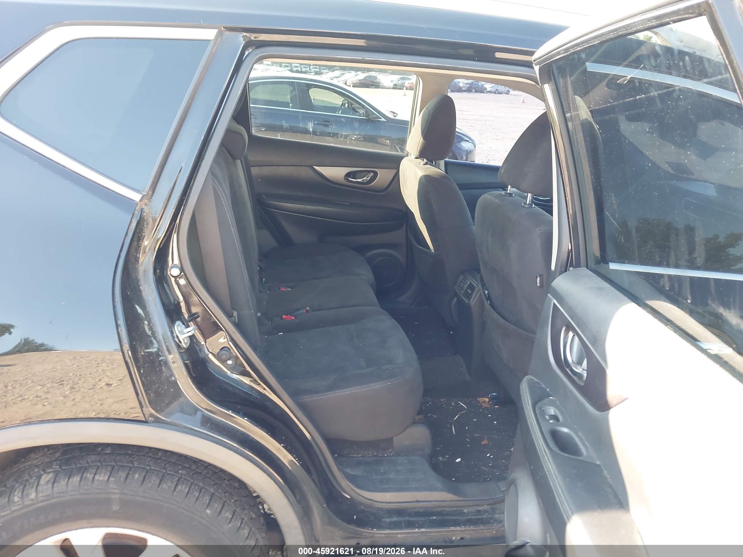 2015 Nissan Rogue Sv Black vin: KNMAT2MV0FP576992