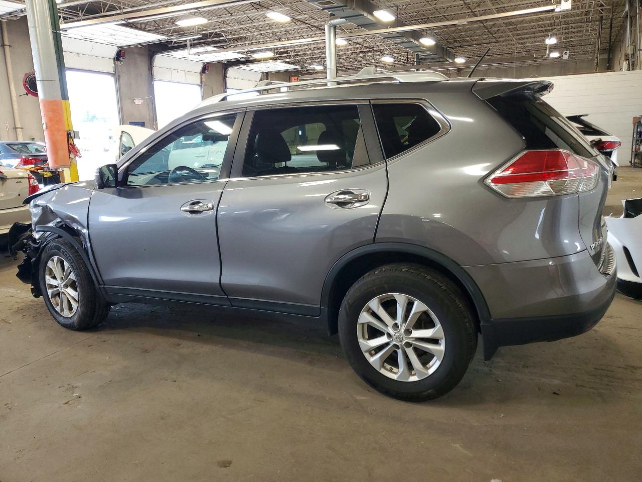 2015 Nissan Rogue Sv Gray vin: KNMAT2MV0FP578998