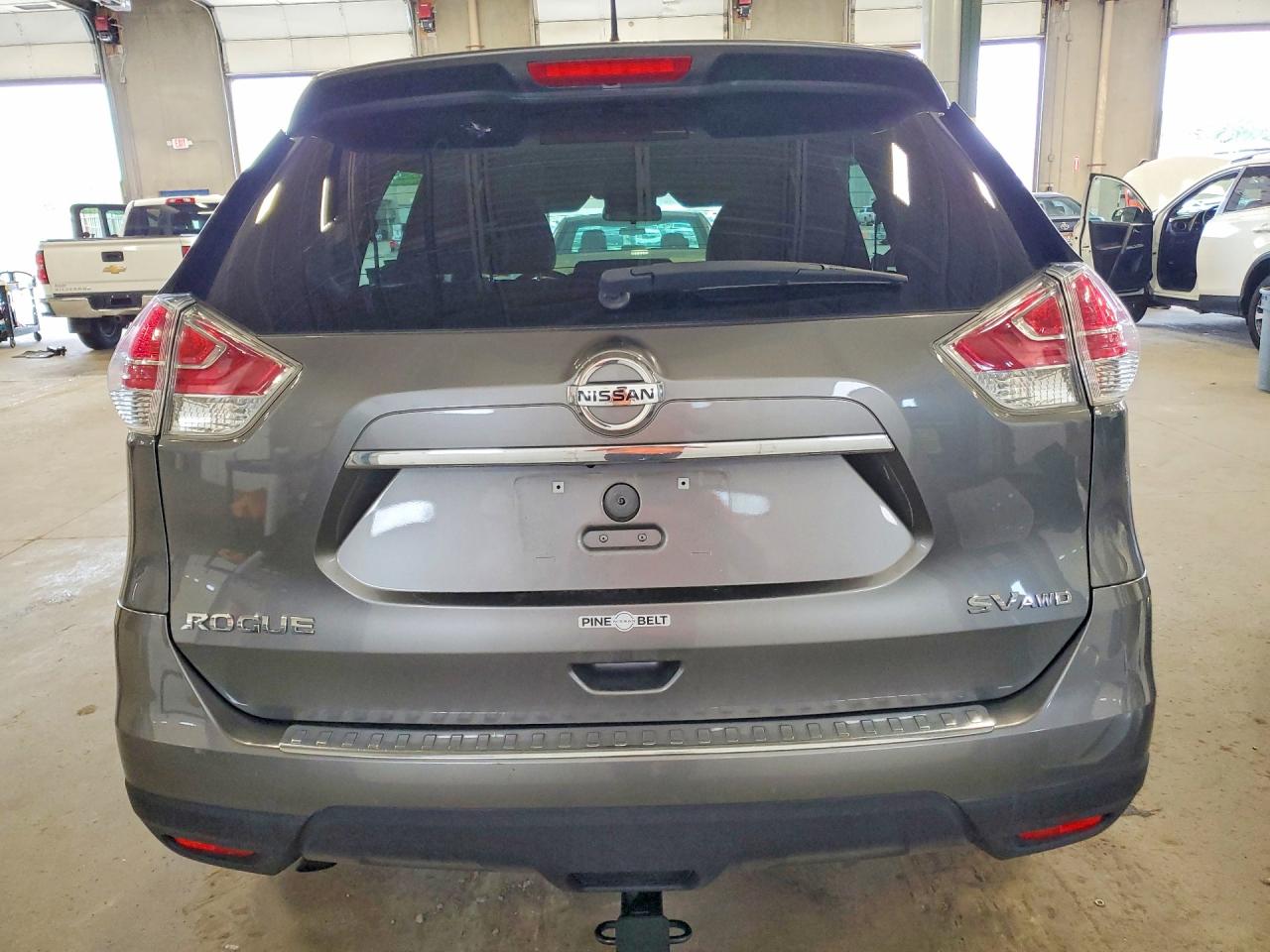 2015 Nissan Rogue Sv Gray vin: KNMAT2MV0FP578998