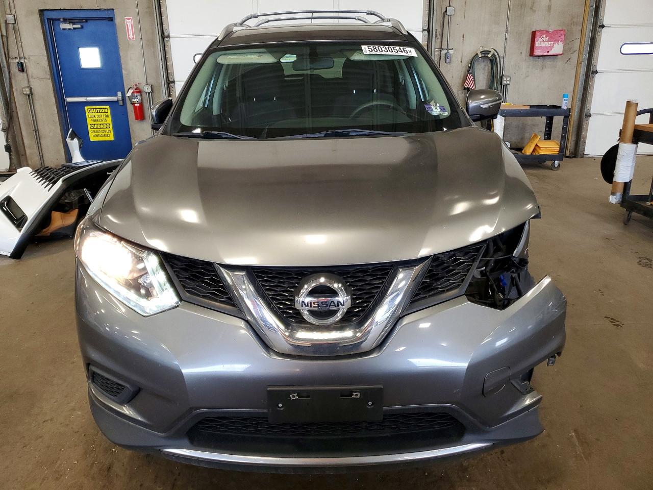 2015 Nissan Rogue Sv Gray vin: KNMAT2MV0FP578998