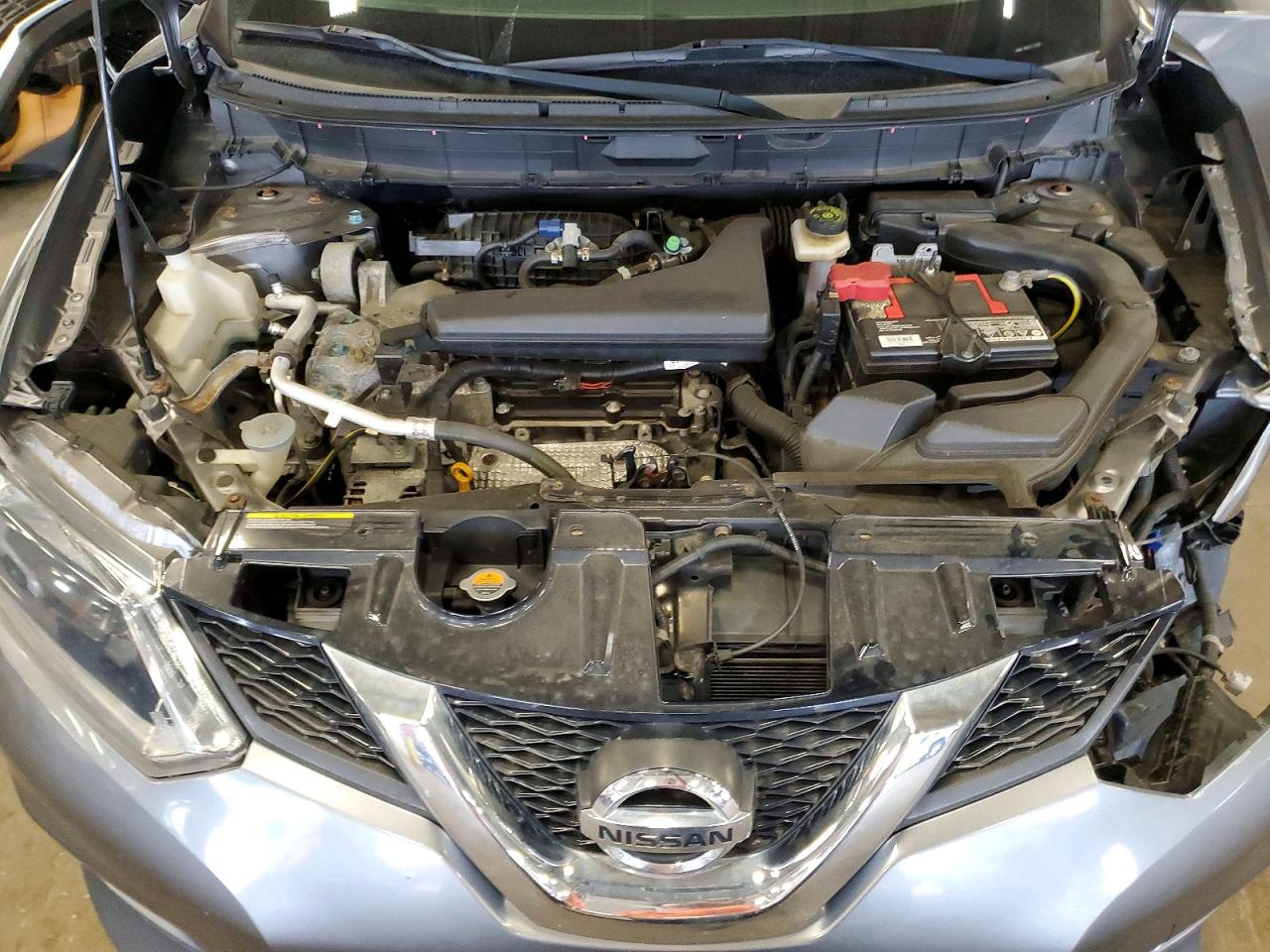2015 Nissan Rogue Sv Gray vin: KNMAT2MV0FP578998