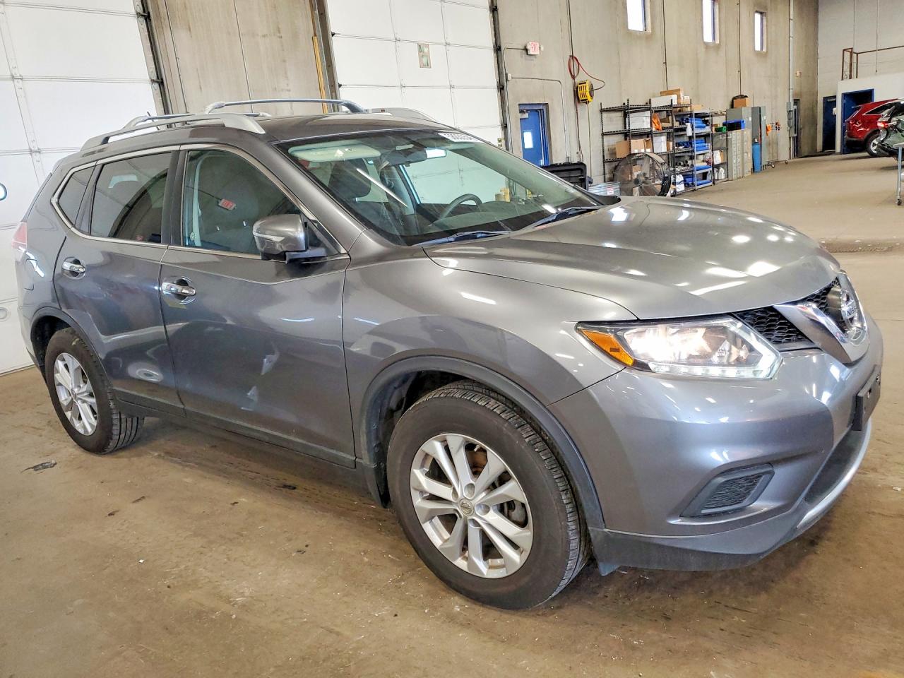 2015 Nissan Rogue Sv Gray vin: KNMAT2MV0FP578998