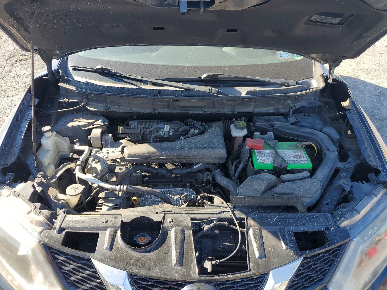 2016 Nissan Rogue S Синий vin: KNMAT2MV0GP637291