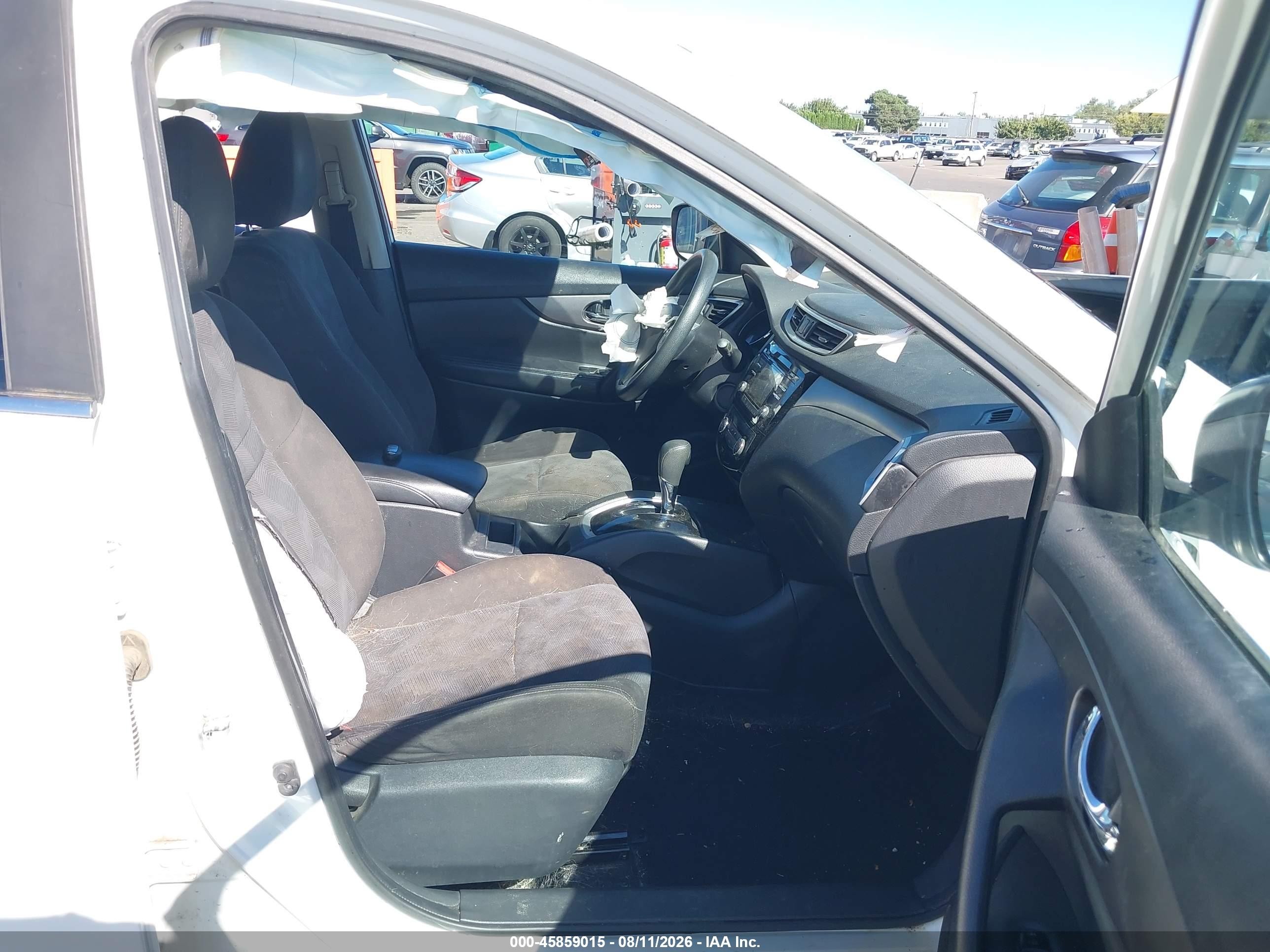 2016 Nissan Rogue Sv White vin: KNMAT2MV0GP653569