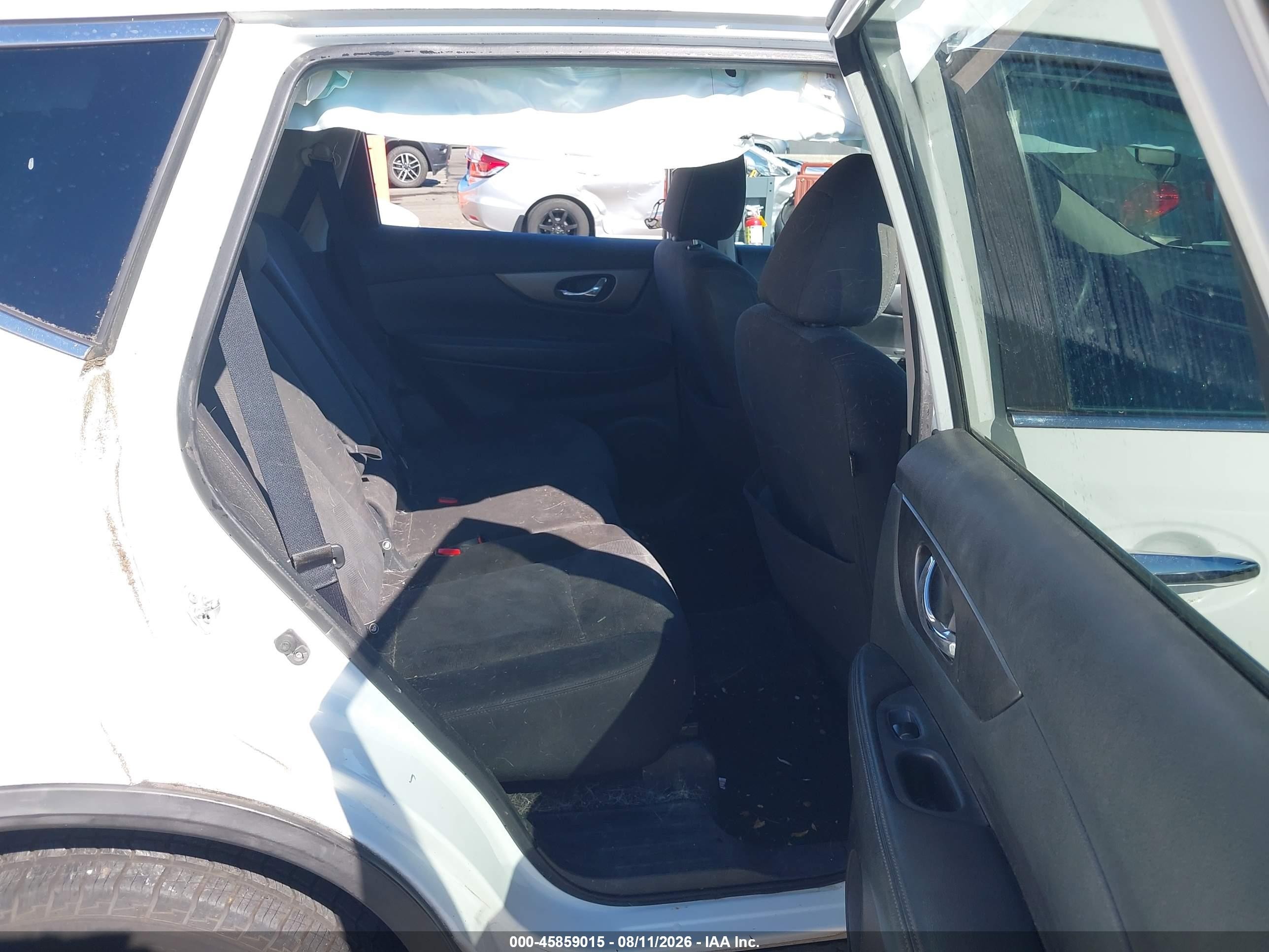2016 Nissan Rogue Sv White vin: KNMAT2MV0GP653569