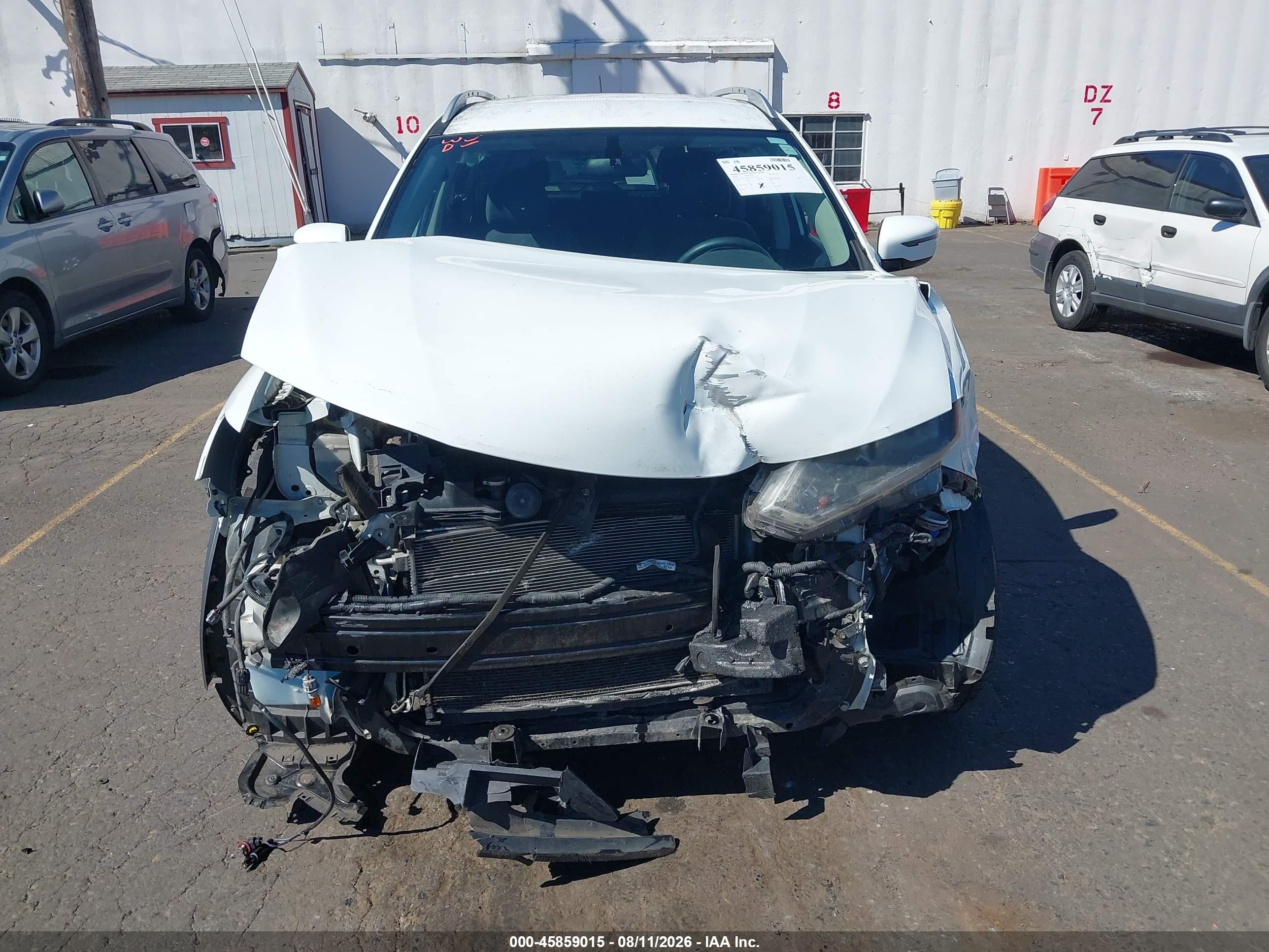 2016 Nissan Rogue Sv White vin: KNMAT2MV0GP653569