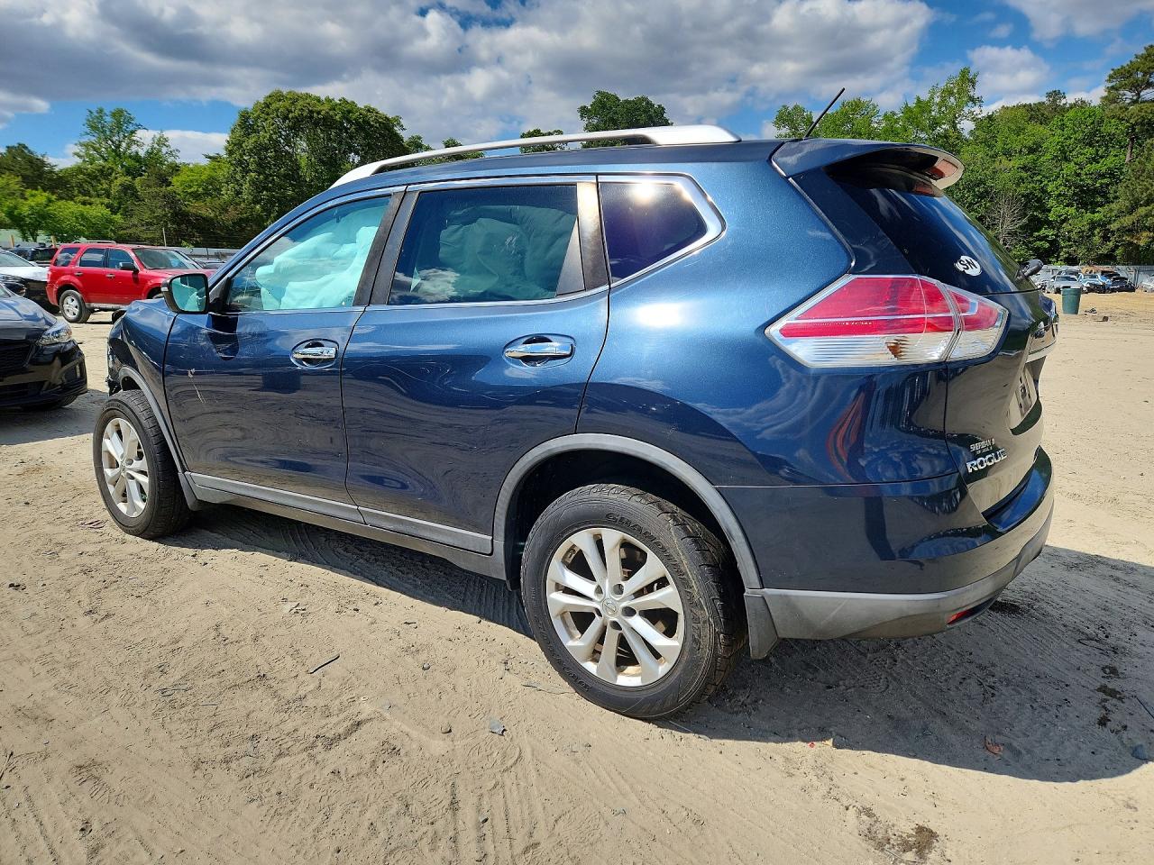 2016 Nissan Rogue Sv Blue vin: KNMAT2MV0GP662434
