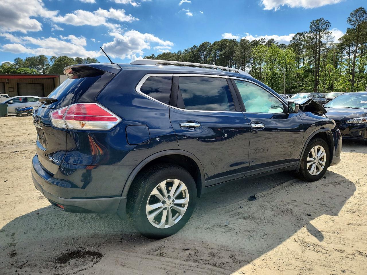 2016 Nissan Rogue Sv Blue vin: KNMAT2MV0GP662434