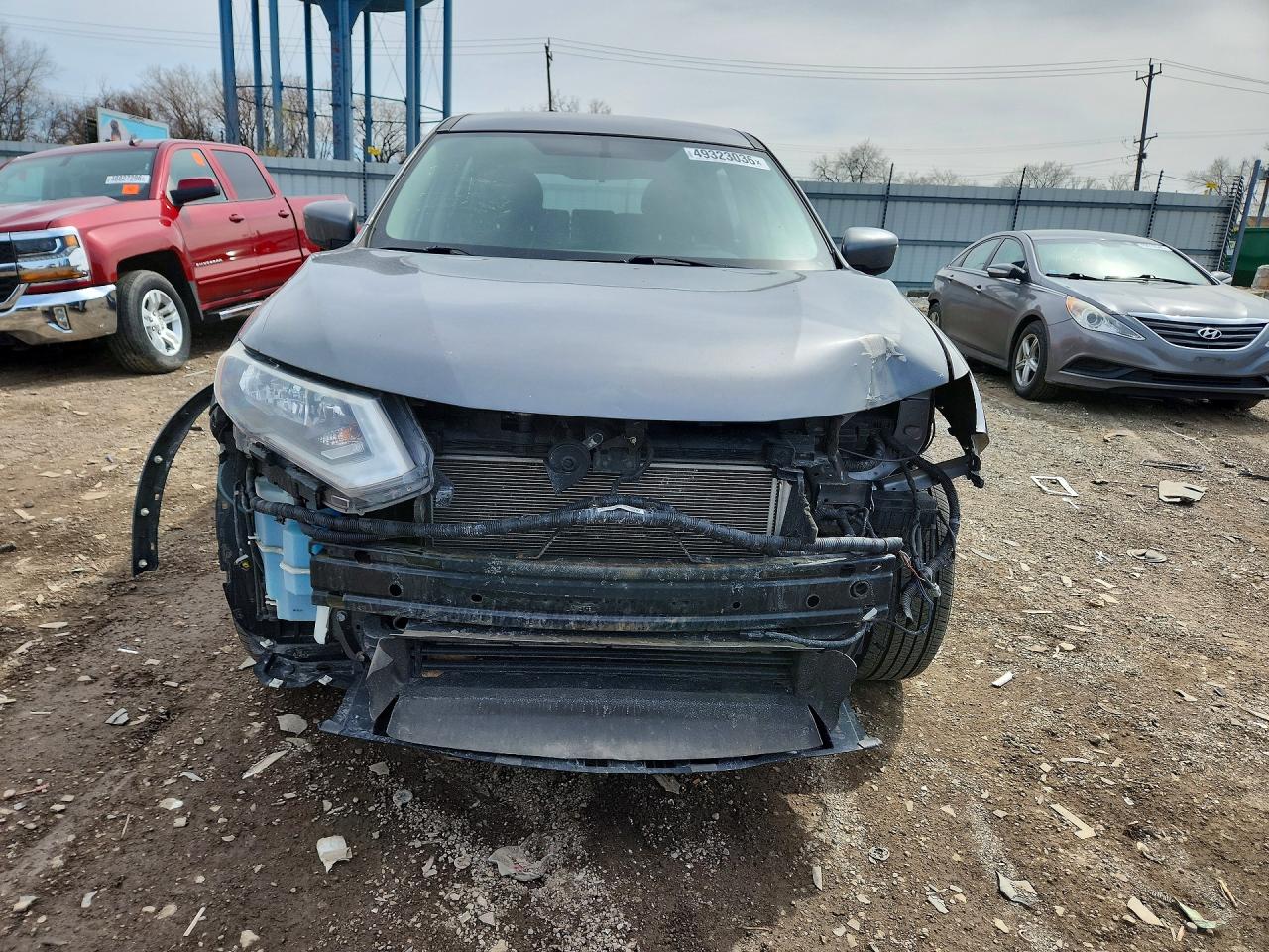 2017 Nissan Rogue S Gray vin: KNMAT2MV0HP558852