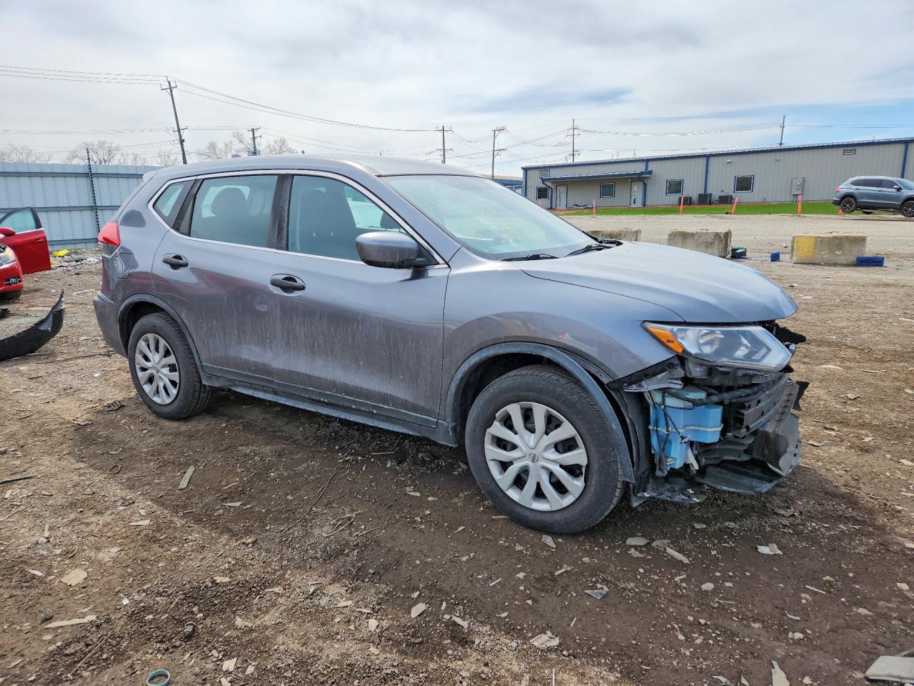 2017 Nissan Rogue S Gray vin: KNMAT2MV0HP558852