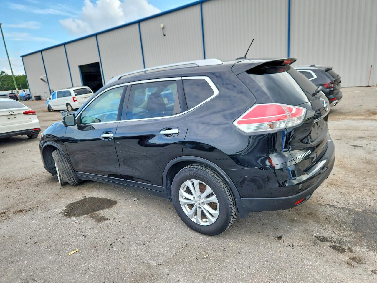 2015 Nissan Rogue Sv Black vin: KNMAT2MV1FP502027