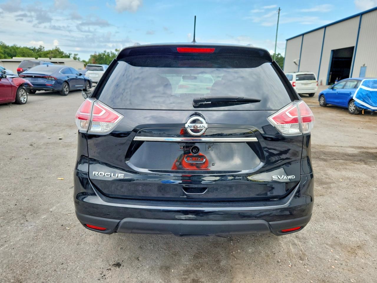 2015 Nissan Rogue Sv Black vin: KNMAT2MV1FP502027