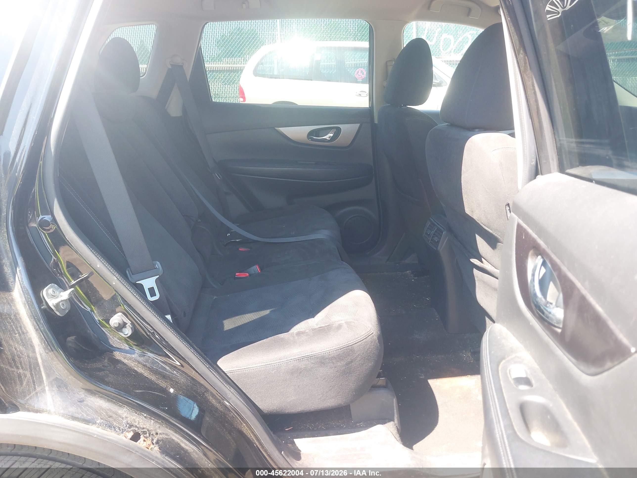 2015 Nissan Rogue Sv Черный vin: KNMAT2MV1FP502545