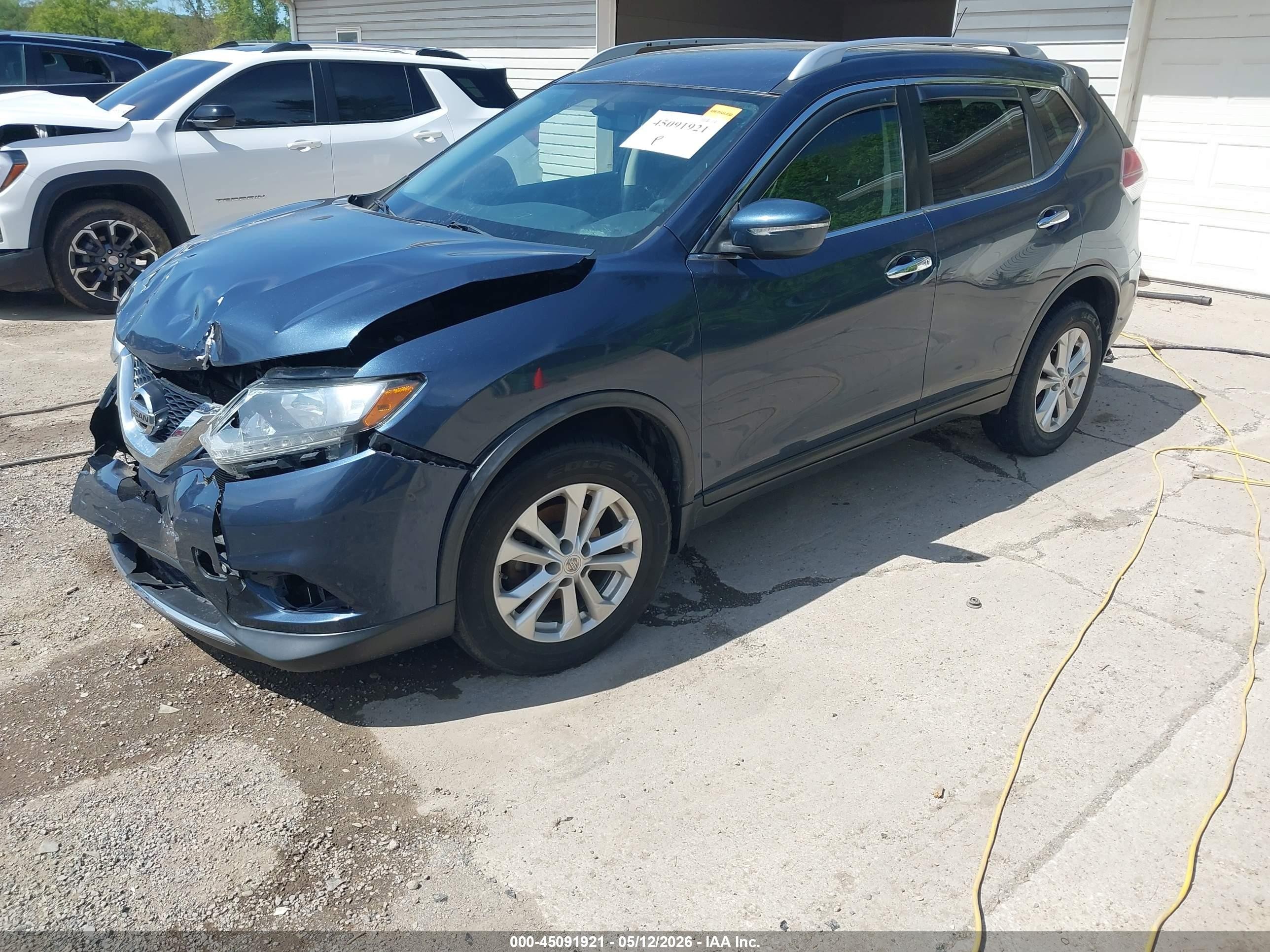 2015 Nissan Rogue Sv Navy vin: KNMAT2MV1FP512587