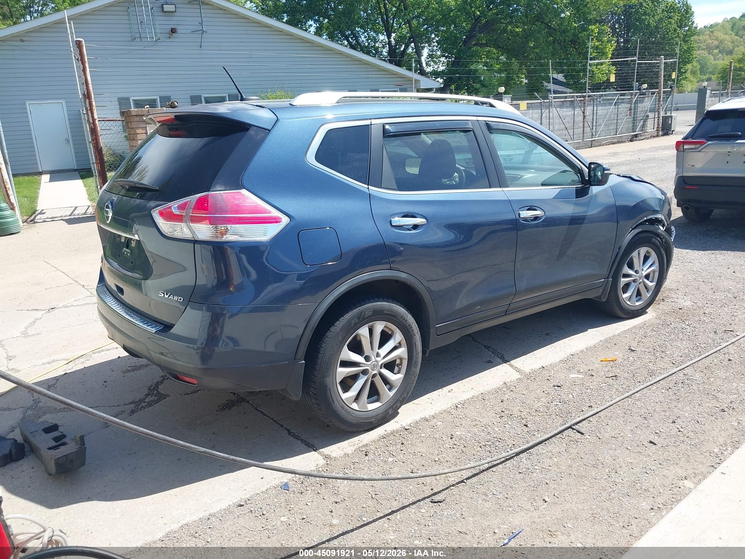 2015 Nissan Rogue Sv Navy vin: KNMAT2MV1FP512587