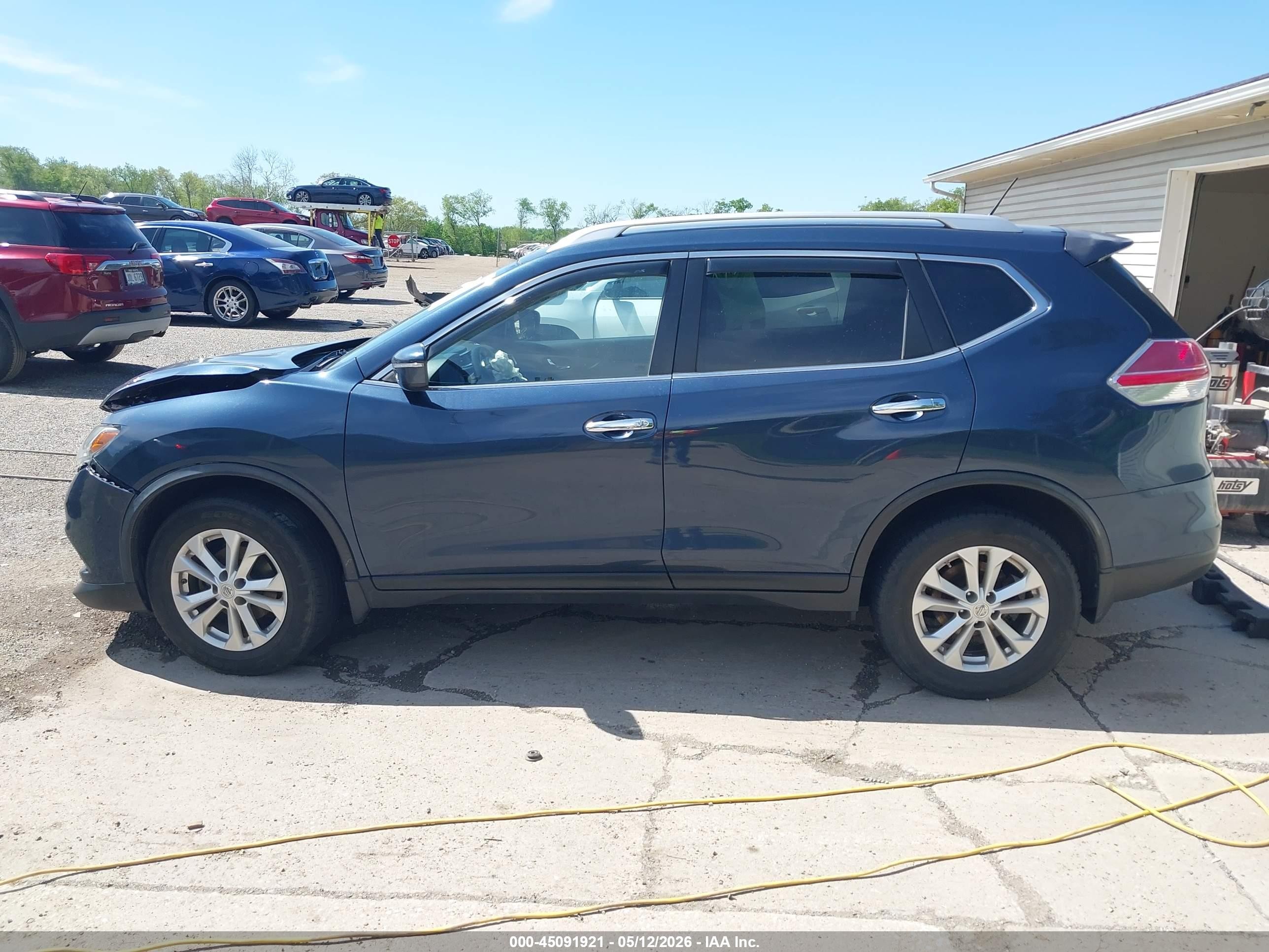2015 Nissan Rogue Sv Navy vin: KNMAT2MV1FP512587