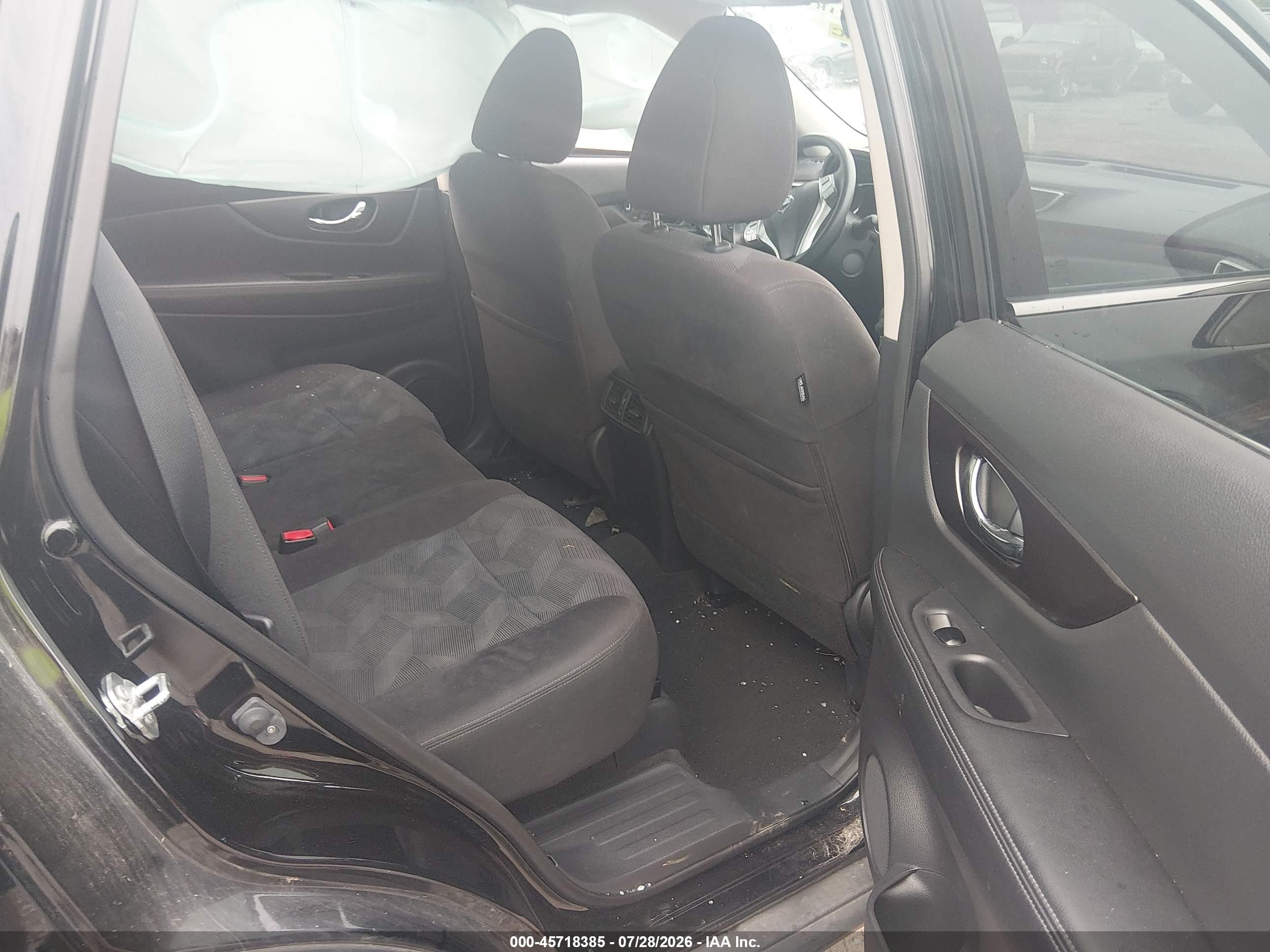 2015 Nissan Rogue Sv Black vin: KNMAT2MV1FP516882