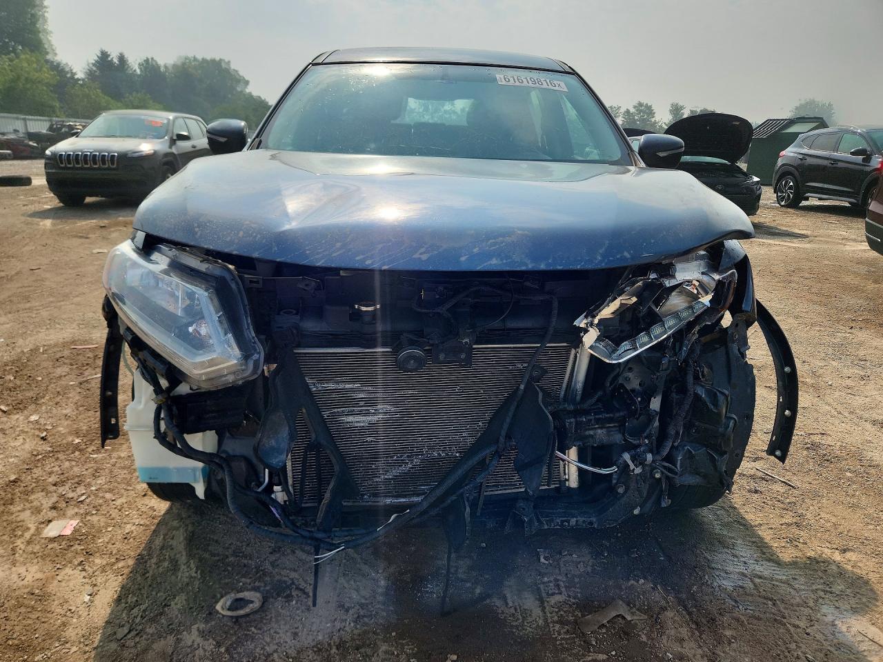 2015 Nissan Rogue S Blue vin: KNMAT2MV1FP527042