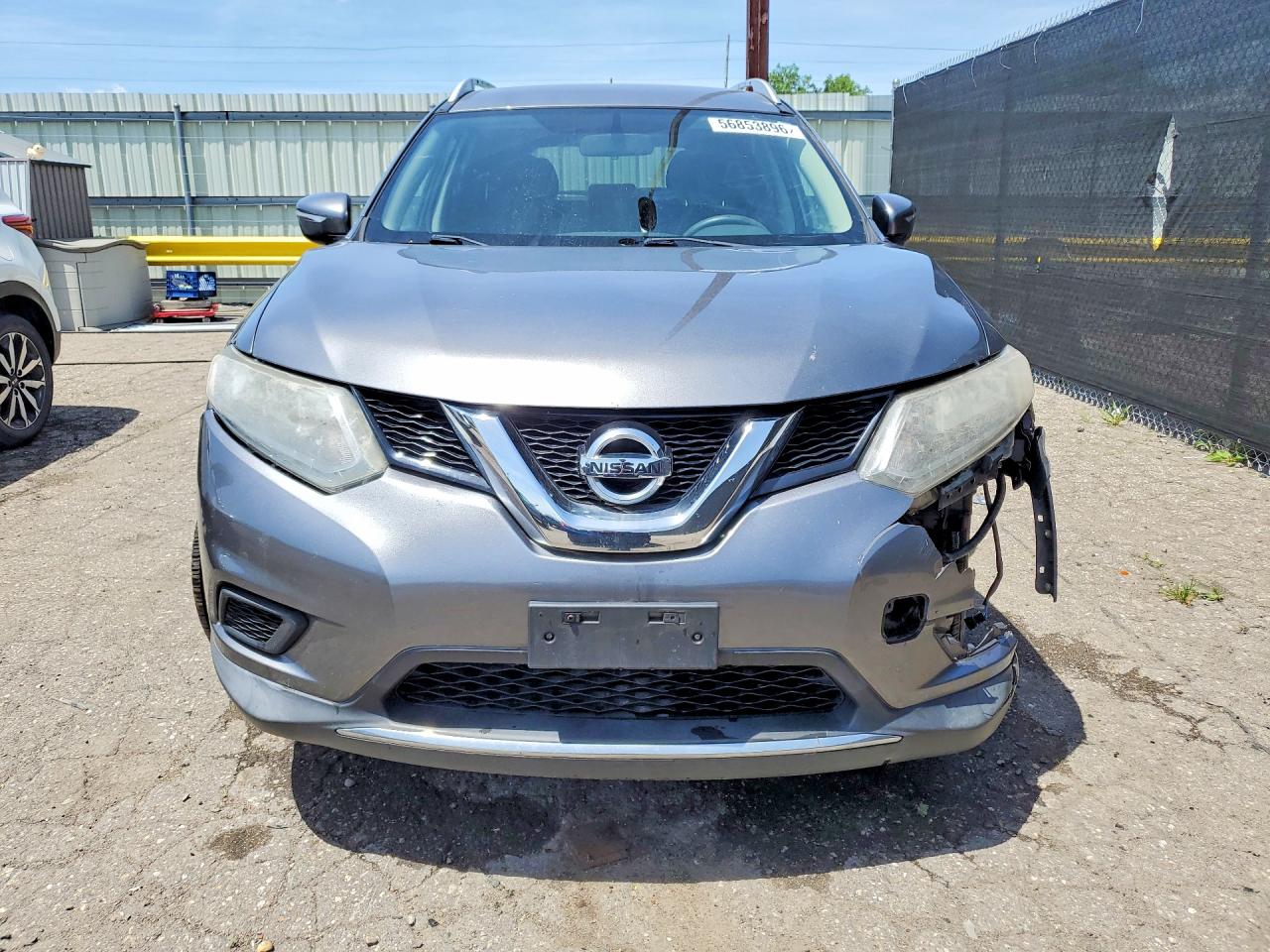 2015 Nissan Rogue Sv Серый vin: KNMAT2MV1FP528899