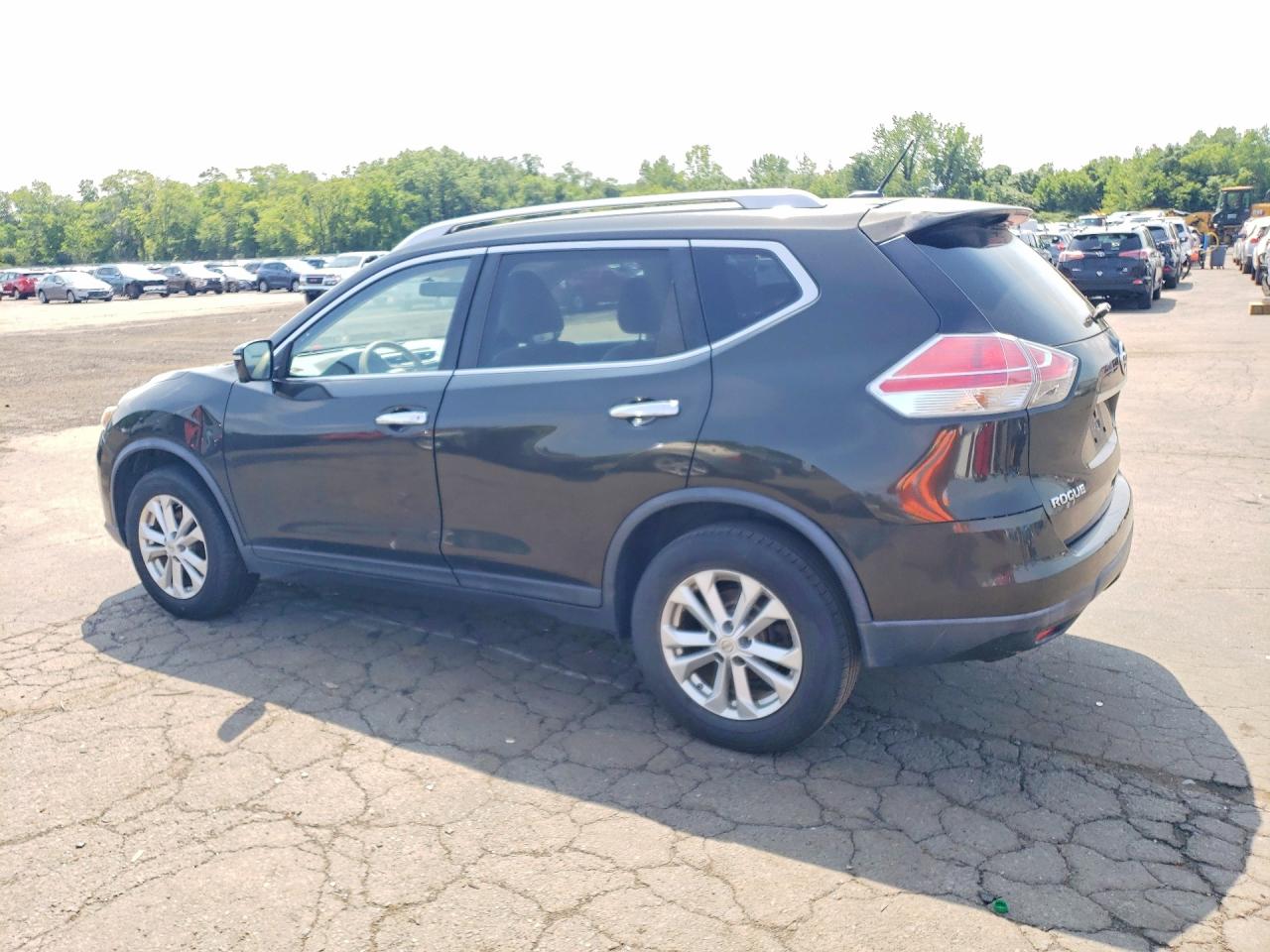 2015 Nissan Rogue Black vin: KNMAT2MV1FP533066