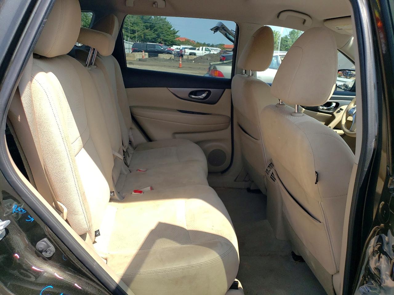 2015 Nissan Rogue Black vin: KNMAT2MV1FP533066