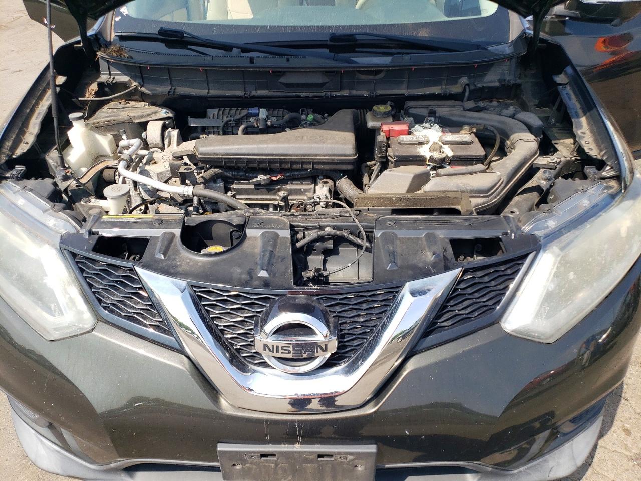 2015 Nissan Rogue Black vin: KNMAT2MV1FP533066