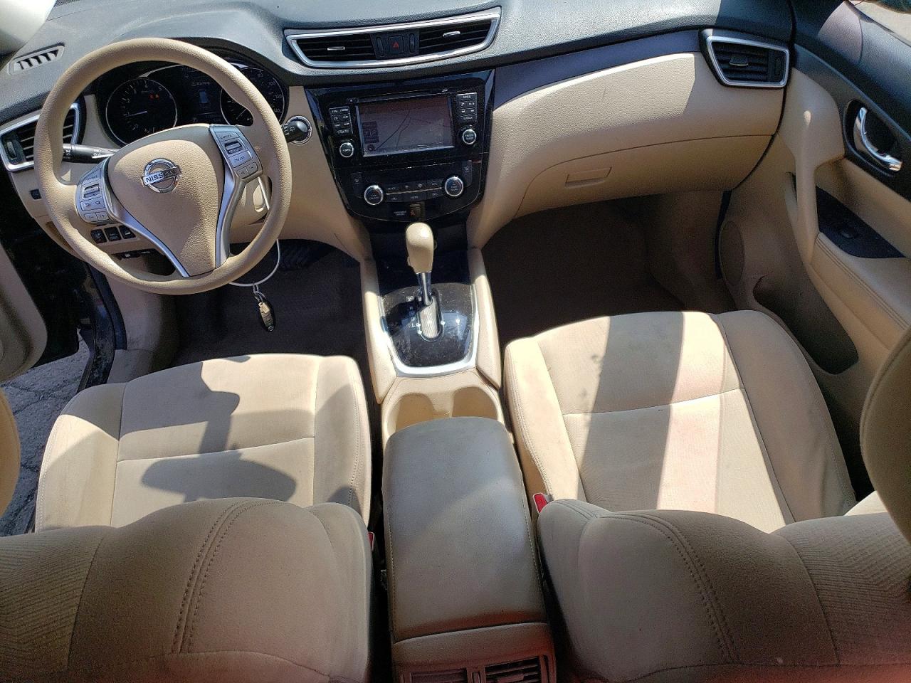 2015 Nissan Rogue Black vin: KNMAT2MV1FP533066