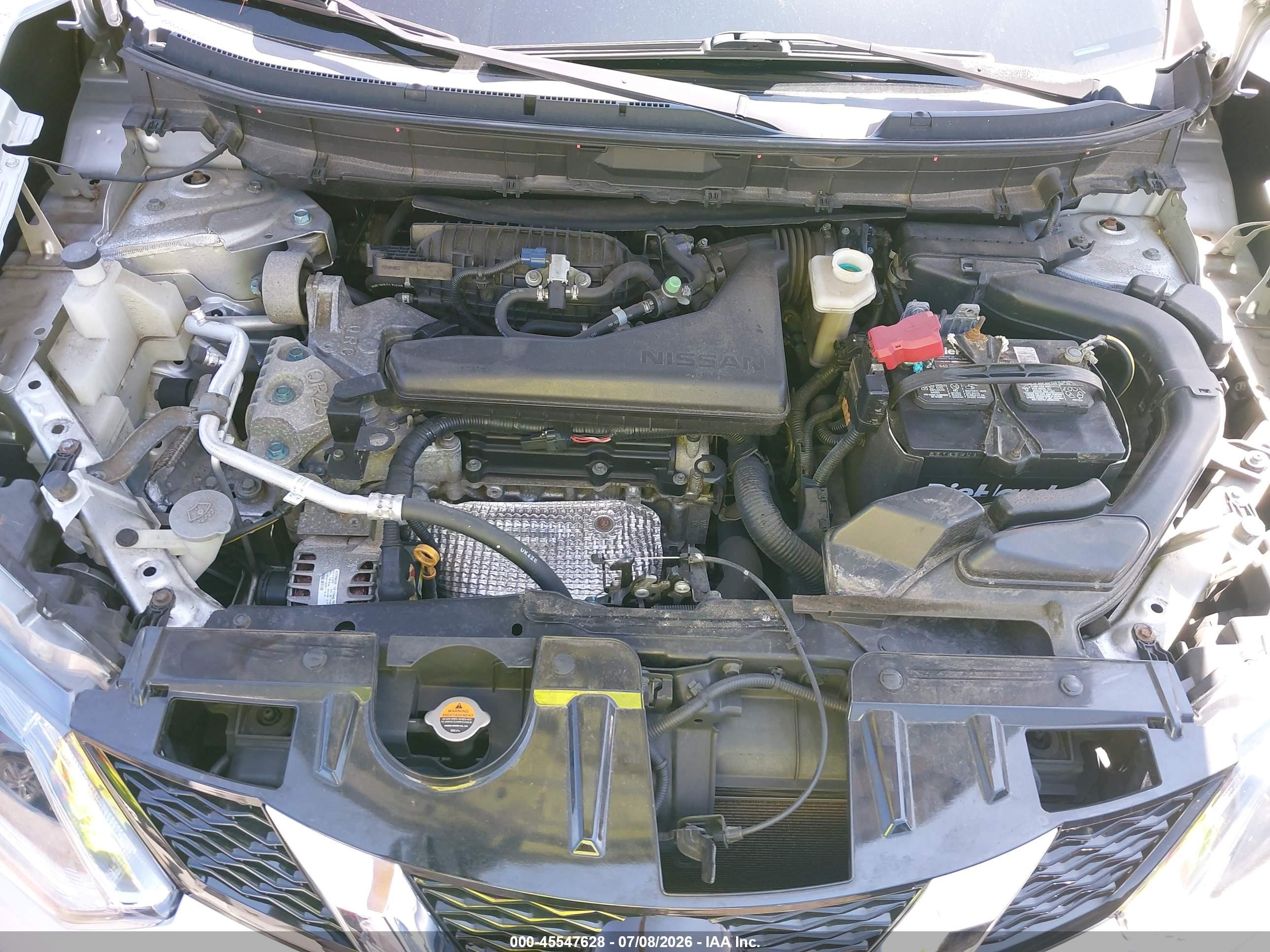 2015 Nissan Rogue Sv Silver vin: KNMAT2MV1FP541698