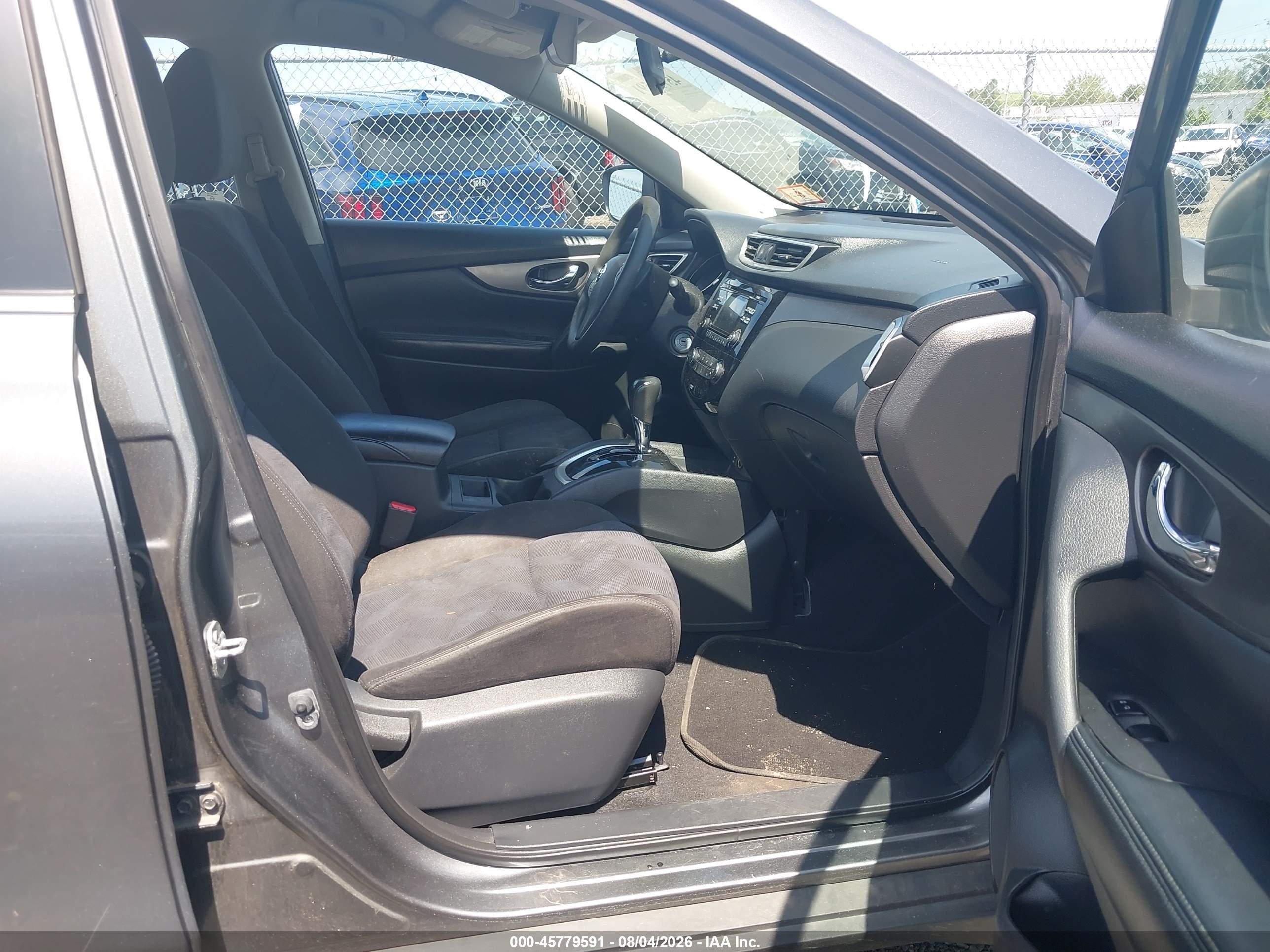 2015 Nissan Rogue S Gray vin: KNMAT2MV1FP542088