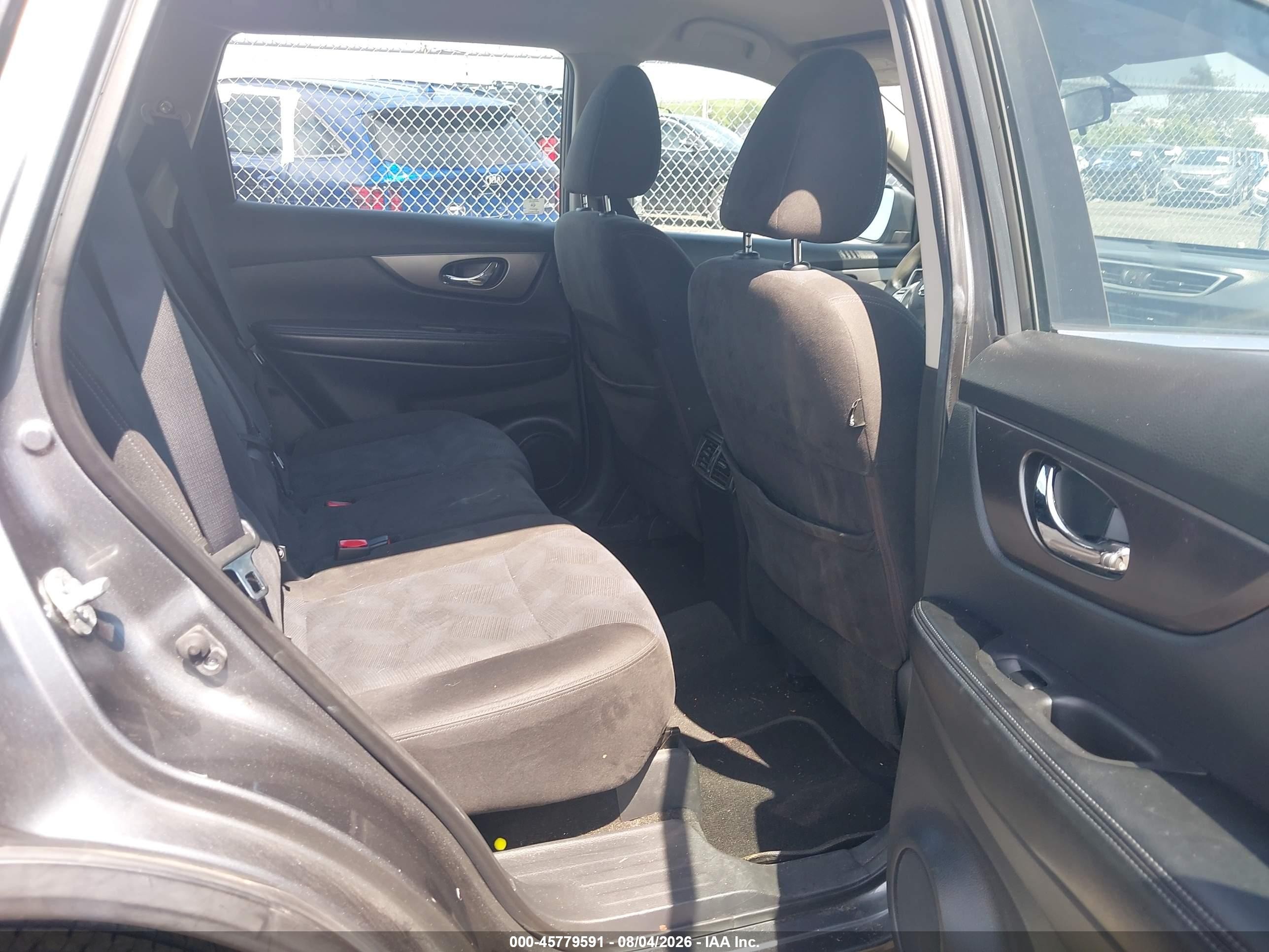 2015 Nissan Rogue S Gray vin: KNMAT2MV1FP542088