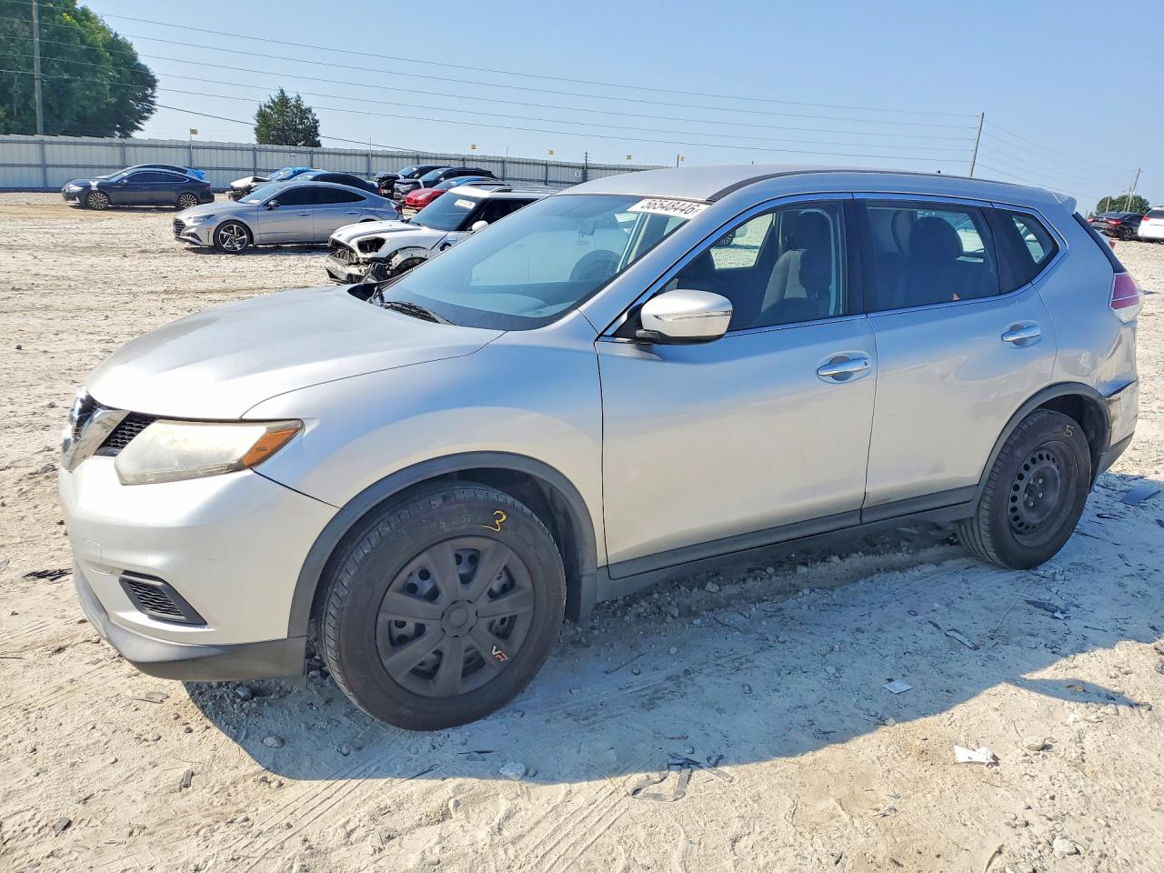 2015 Nissan Rogue S Silver vin: KNMAT2MV1FP561031