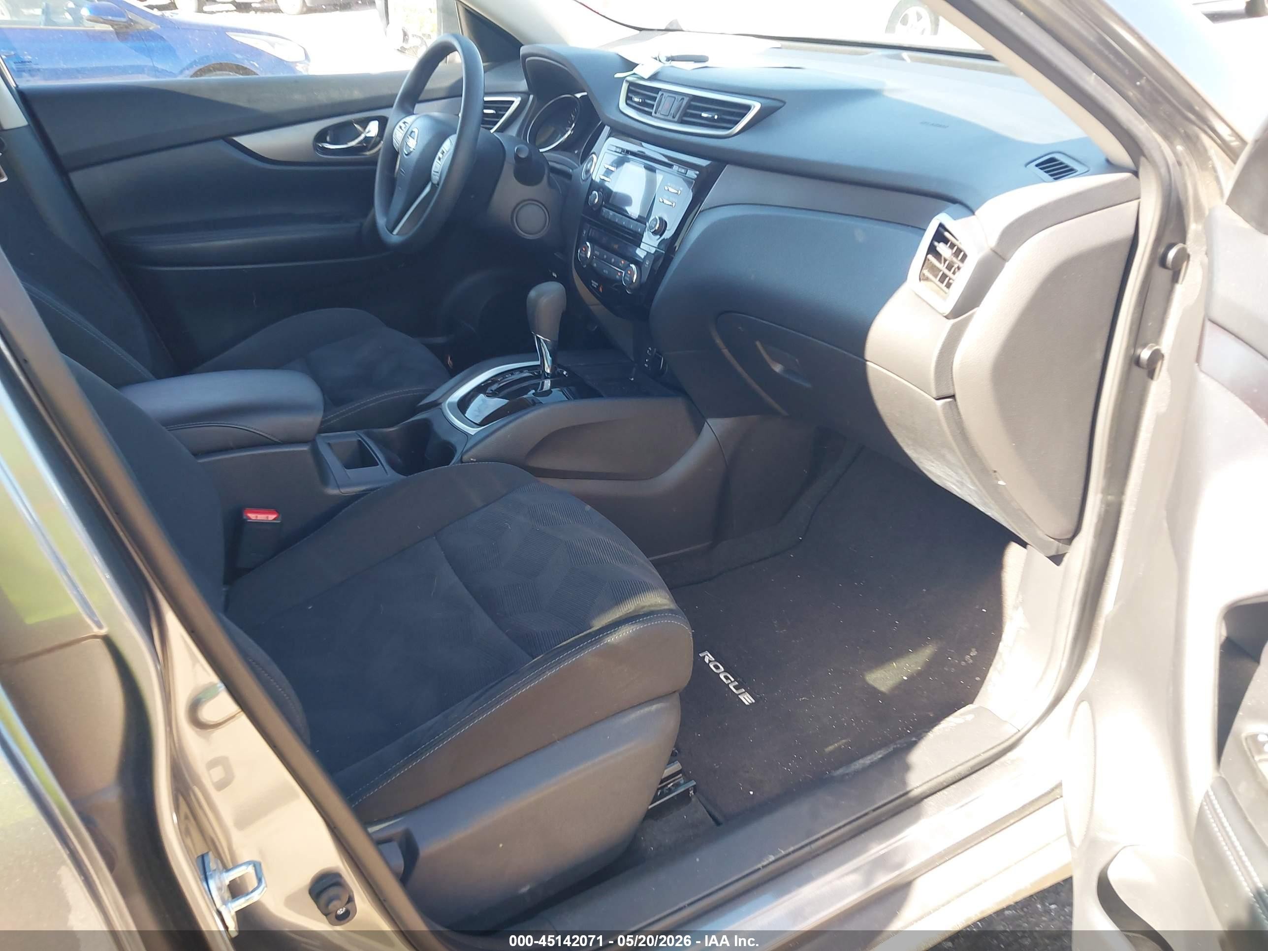 2015 Nissan Rogue Sv Gray vin: KNMAT2MV1FP574572