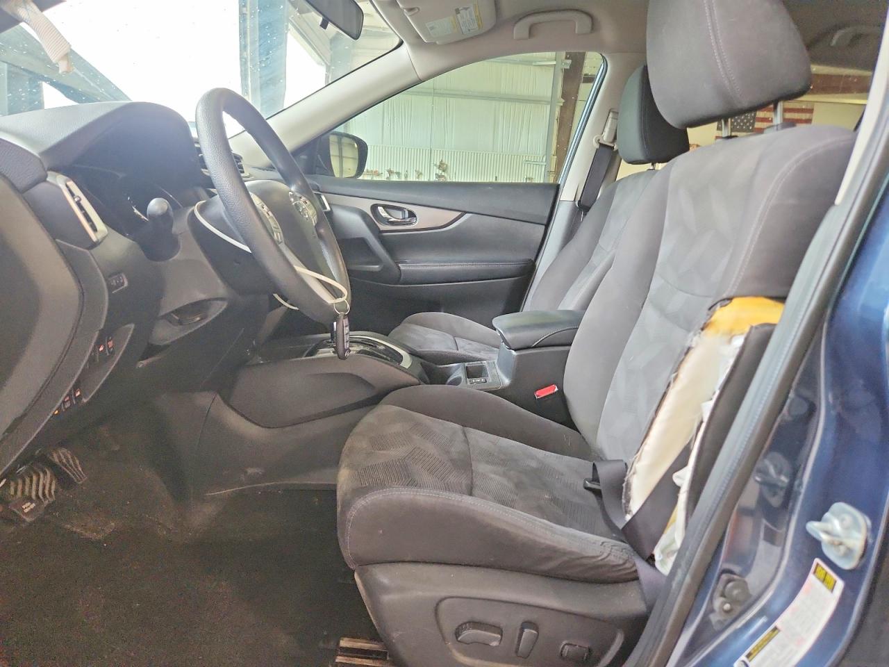 2016 Nissan Rogue Sv Синий vin: KNMAT2MV1GP630057