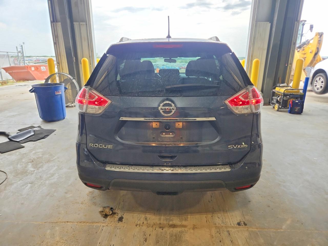 2016 Nissan Rogue Sv Синий vin: KNMAT2MV1GP630057