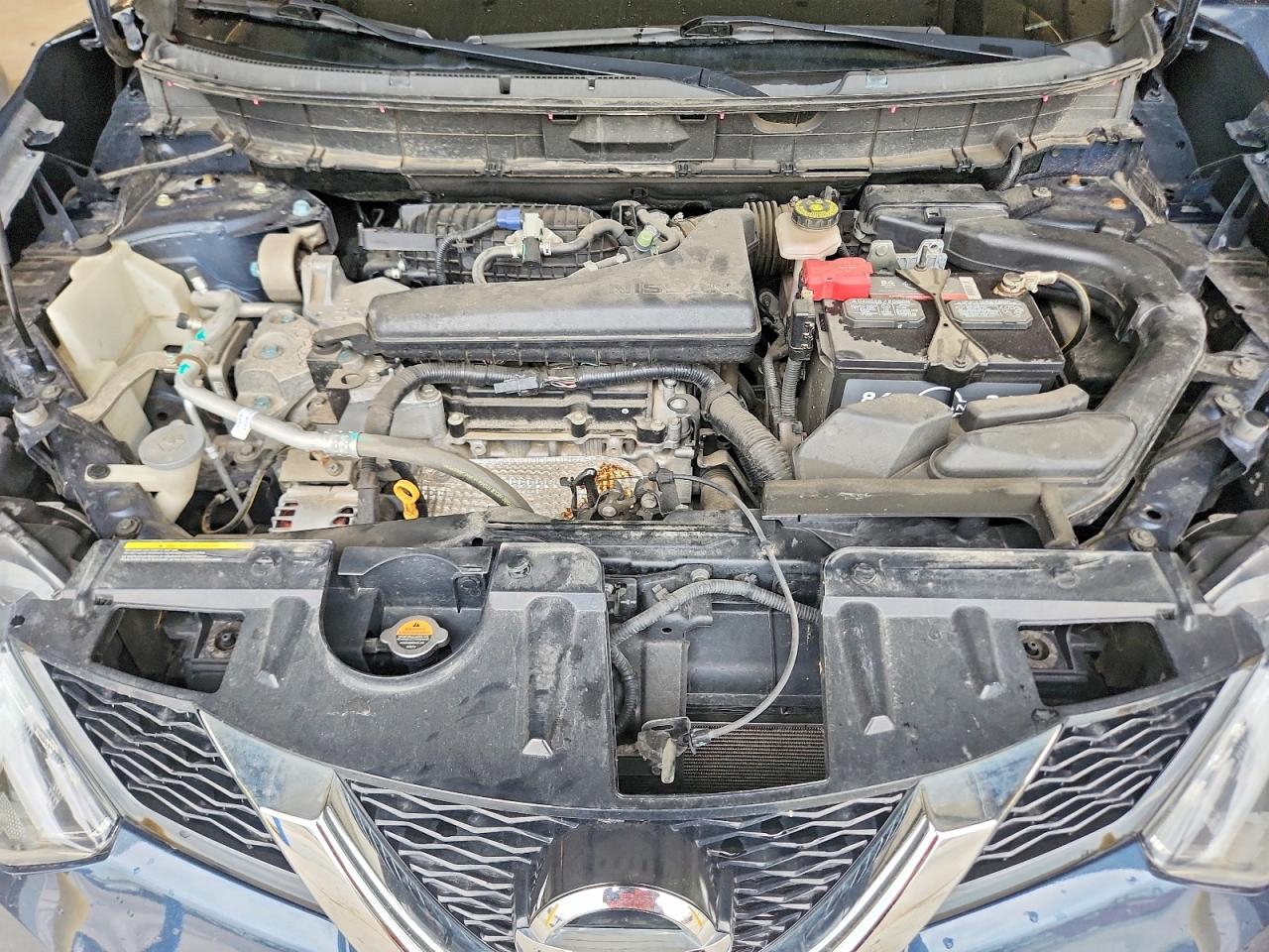 2016 Nissan Rogue Sv Синий vin: KNMAT2MV1GP630057
