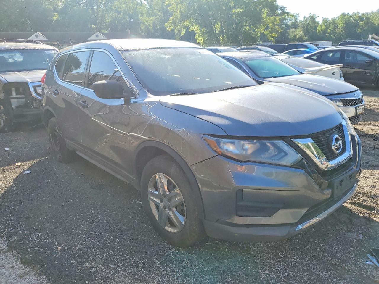 2017 Nissan Rogue S Gray vin: KNMAT2MV1HP514388