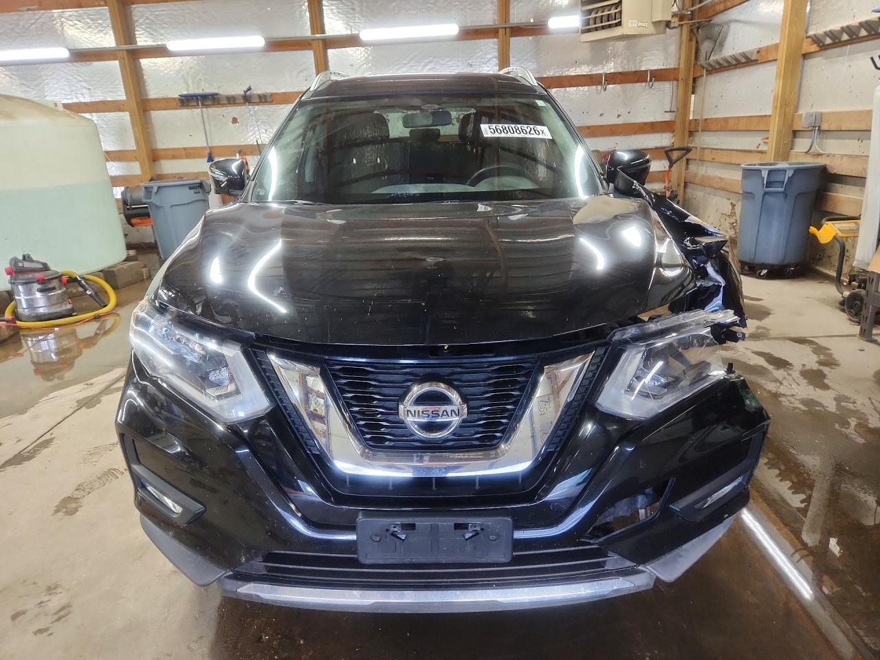 2017 Nissan Rogue Sv Черный vin: KNMAT2MV1HP533992