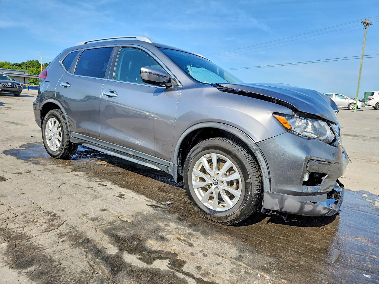2018 Nissan Rogue Sv Gray vin: KNMAT2MV1JP603321