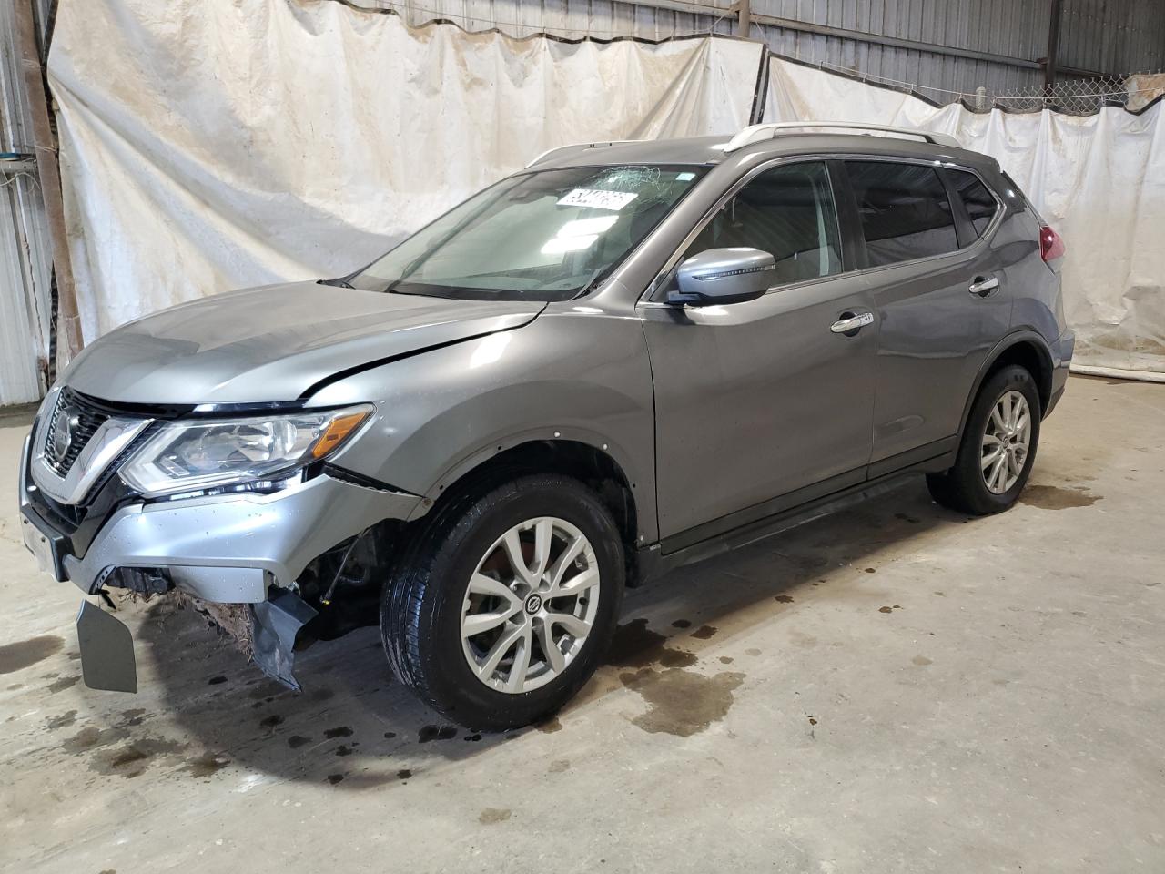 2020 Nissan Rogue Sv Gray vin: KNMAT2MV1LP510446 Damage: Left Front Fender, Dent(S) W/ Paint Dmg, 1 To 2 Inches